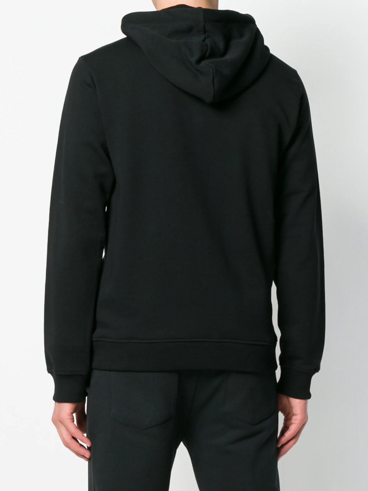 logo-embroidered cotton hoodie