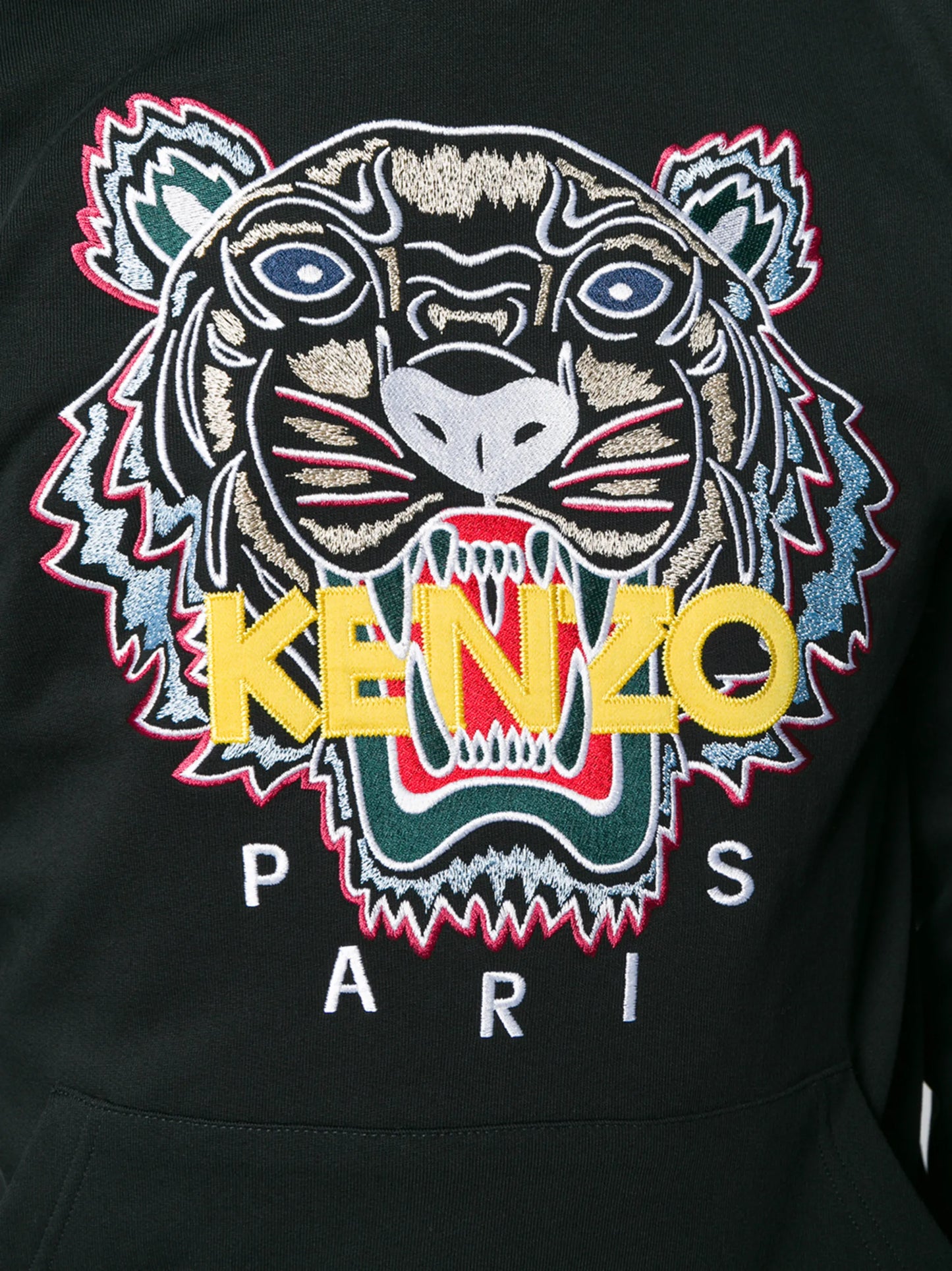 logo-embroidered cotton hoodie