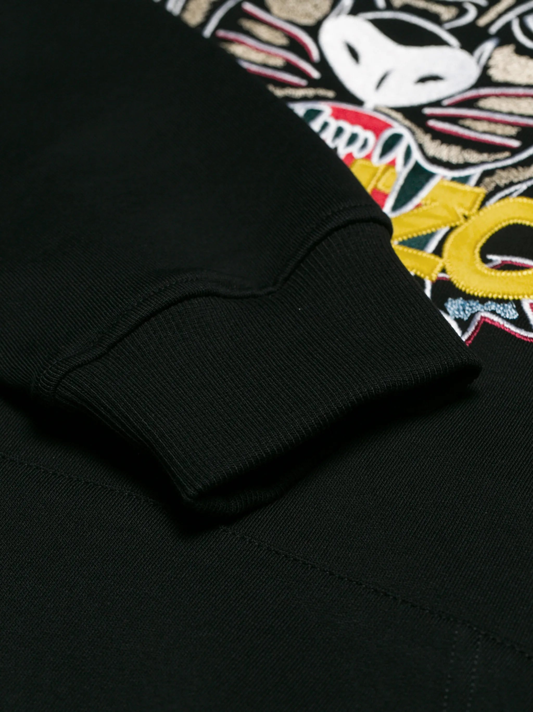 logo-embroidered cotton hoodie