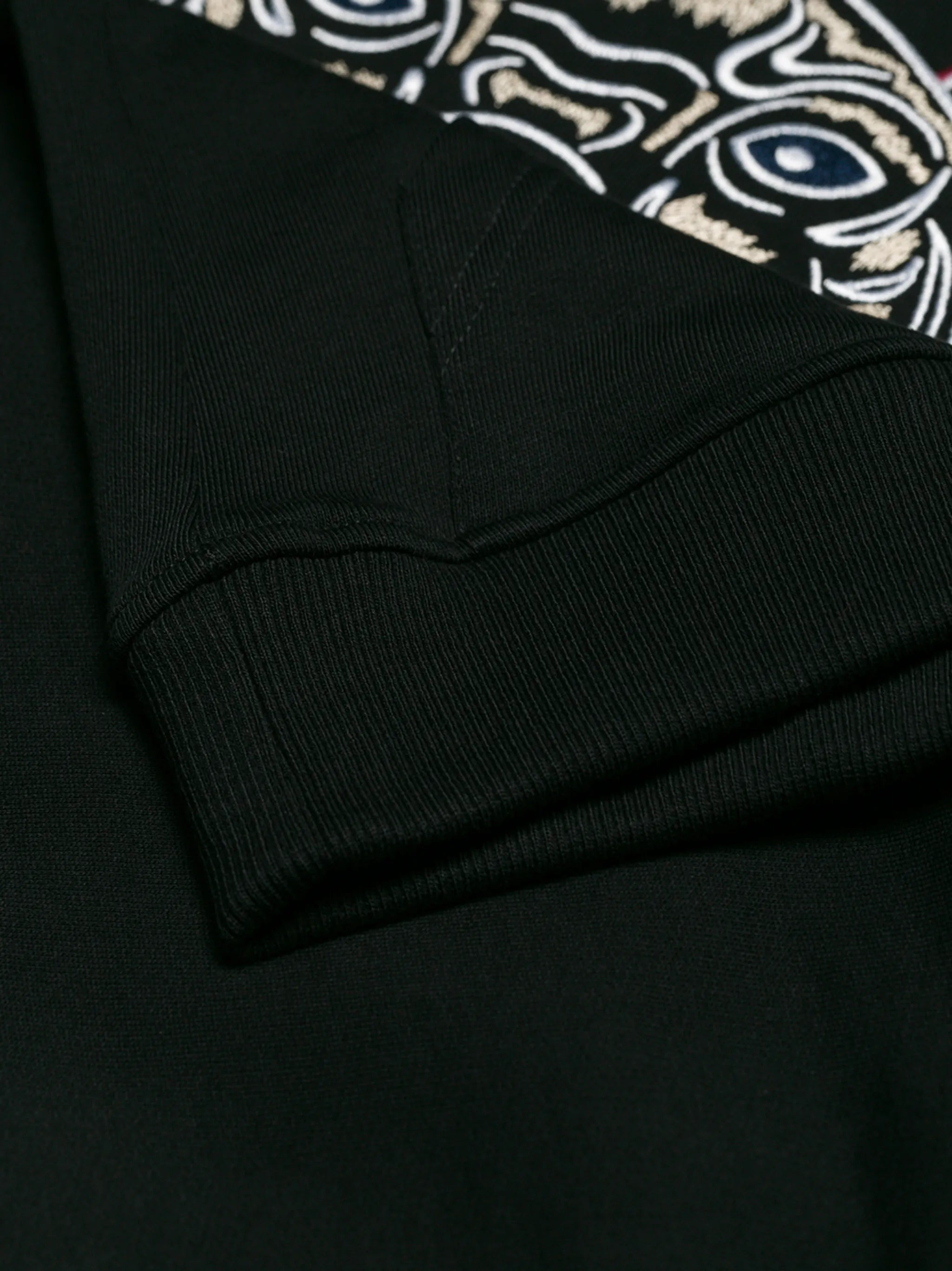 logo-embroidered cotton hoodie