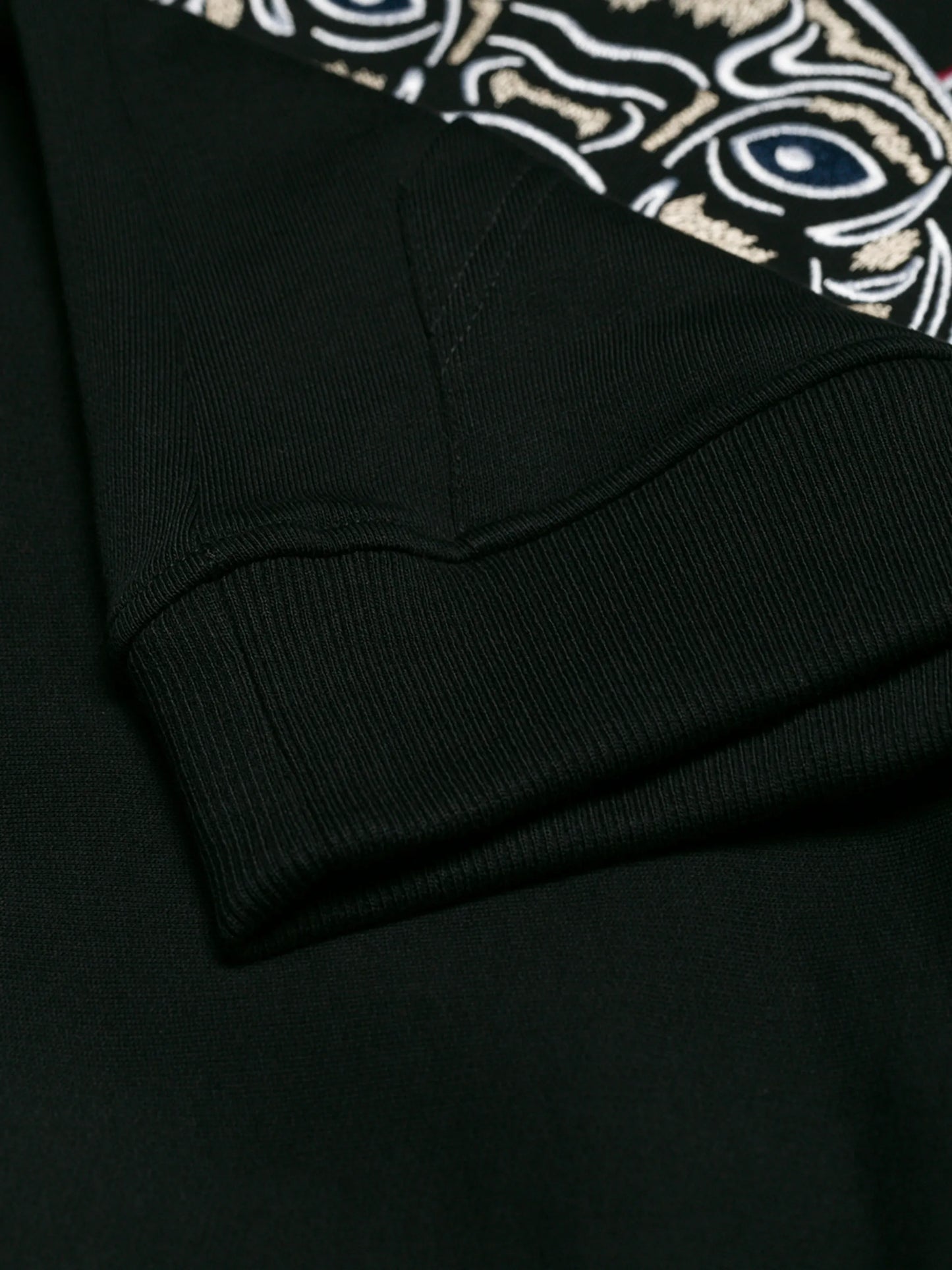 logo-embroidered cotton hoodie