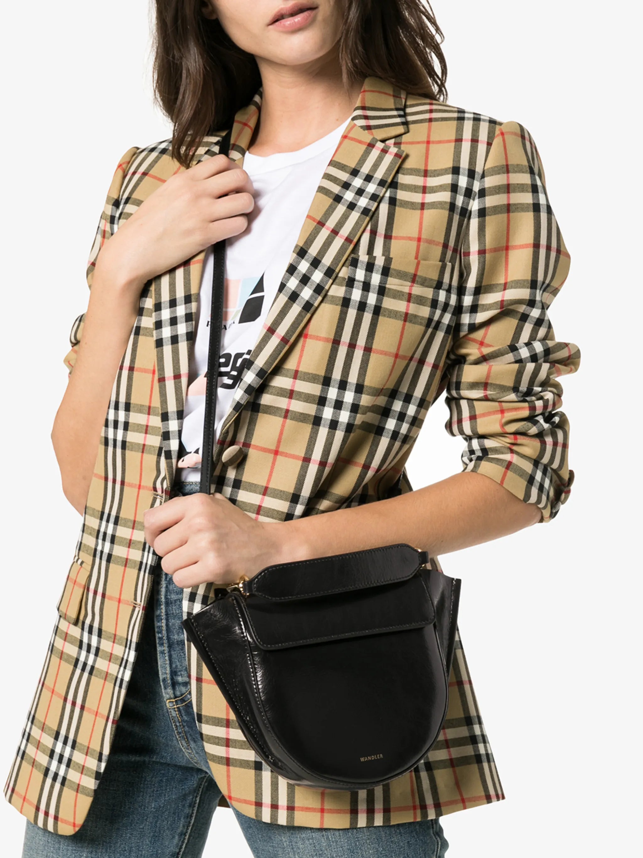 mini Hortensia leather shoulder bag