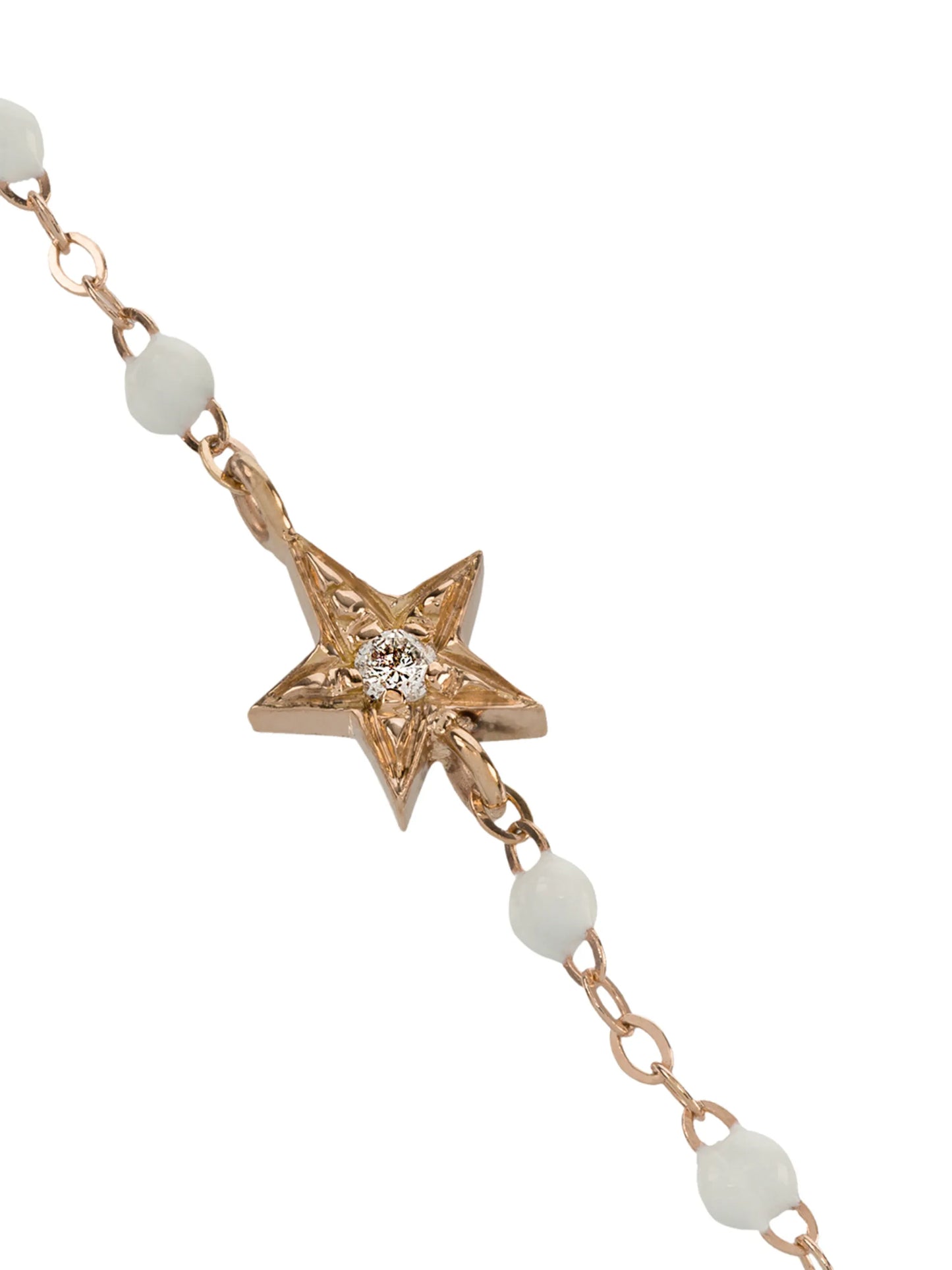 18kt rose gold star diamond and rose gold bracelet