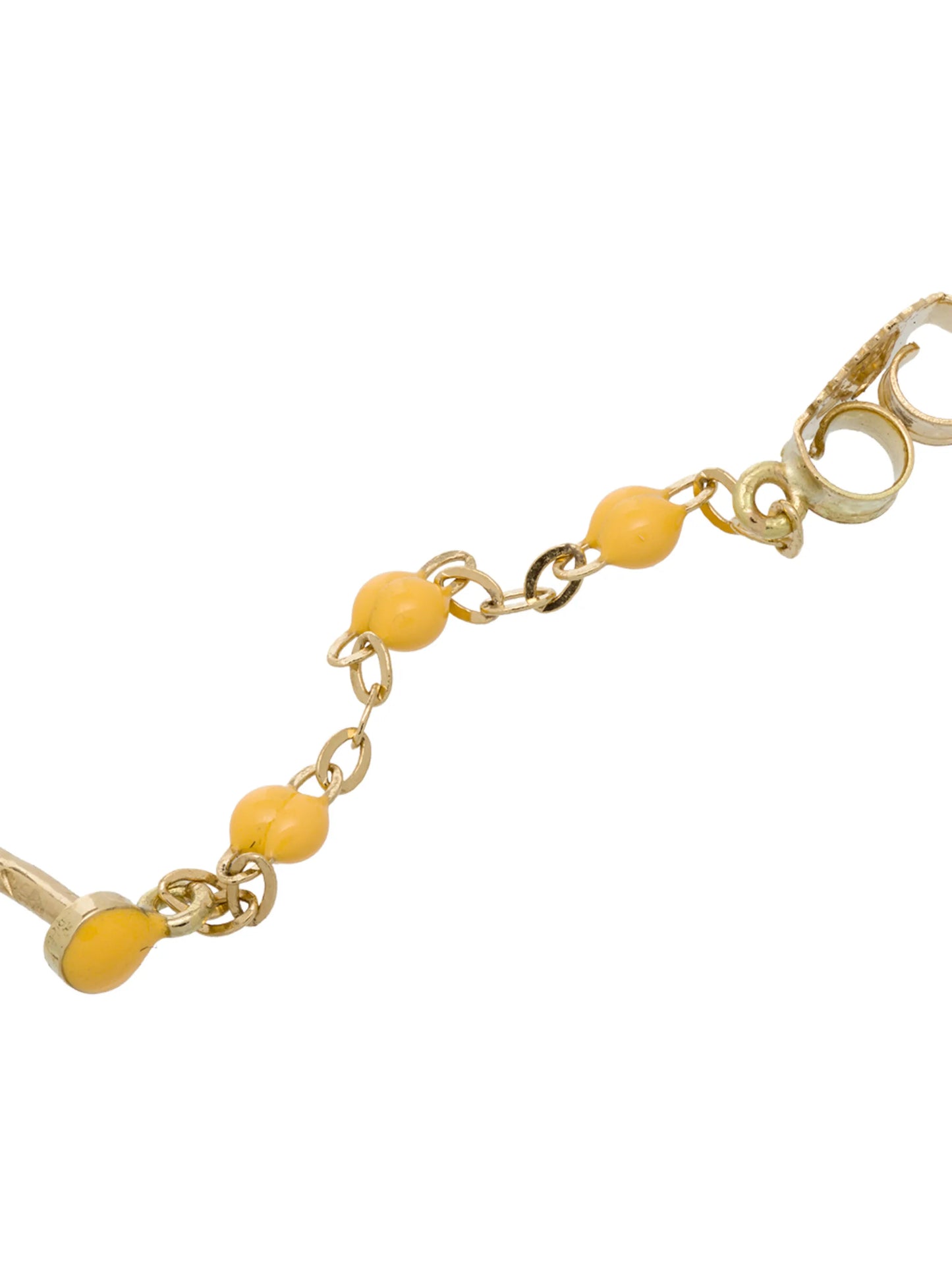 18kt yellow gold Classic Gigi yellow beaded earrings