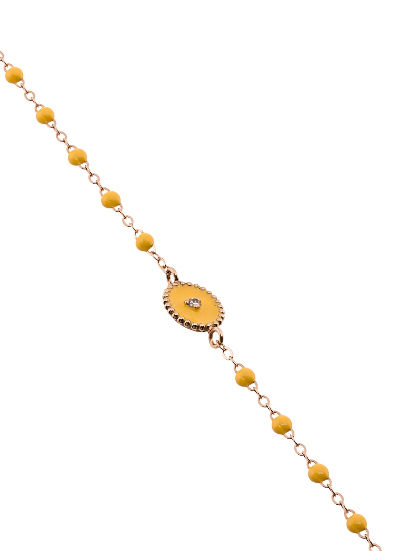 18kt rose gold Classic Gigi North Star diamond and yellow beaded racelet
