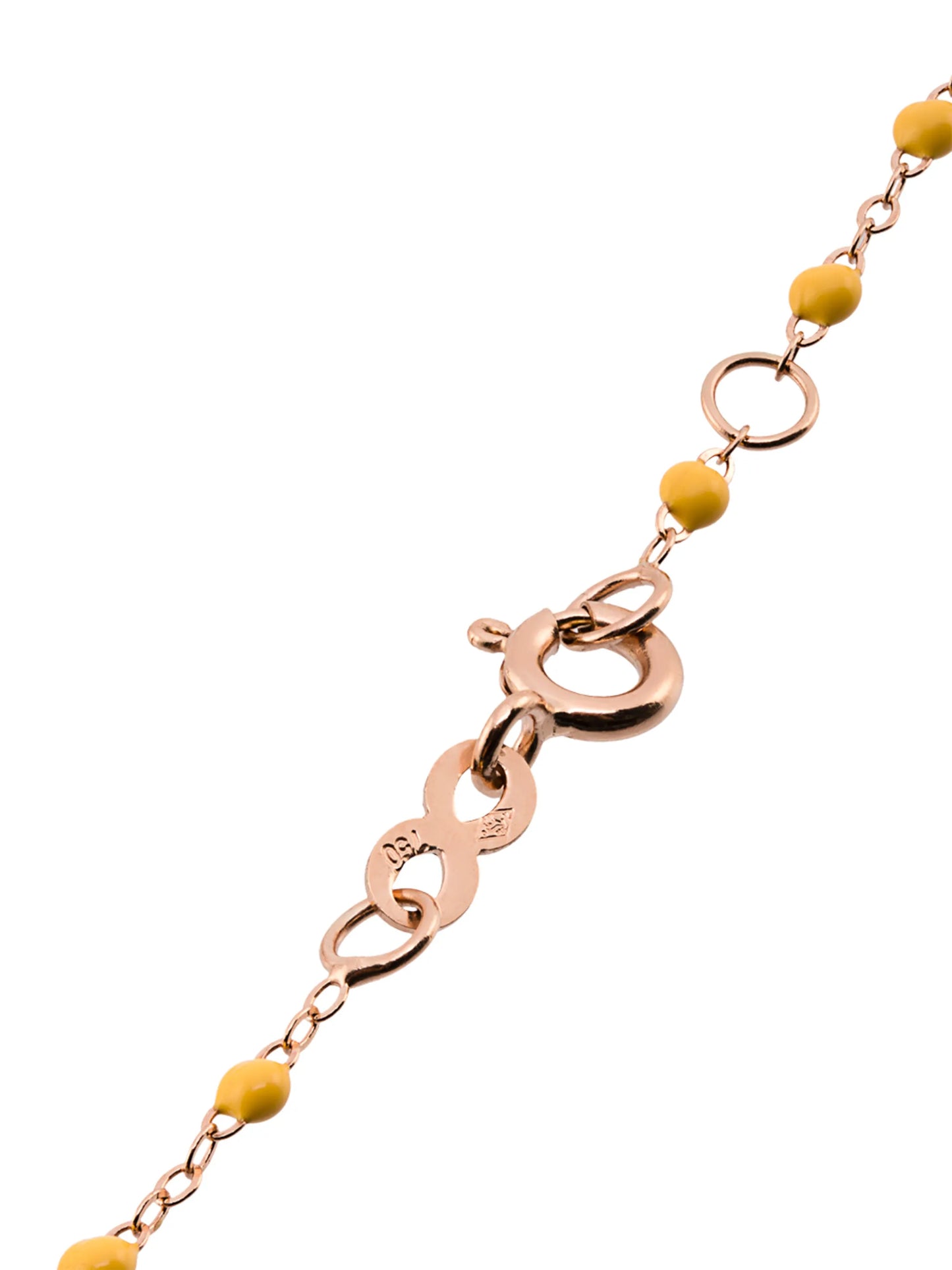 18kt rose gold Classic Gigi North Star diamond and yellow beaded racelet