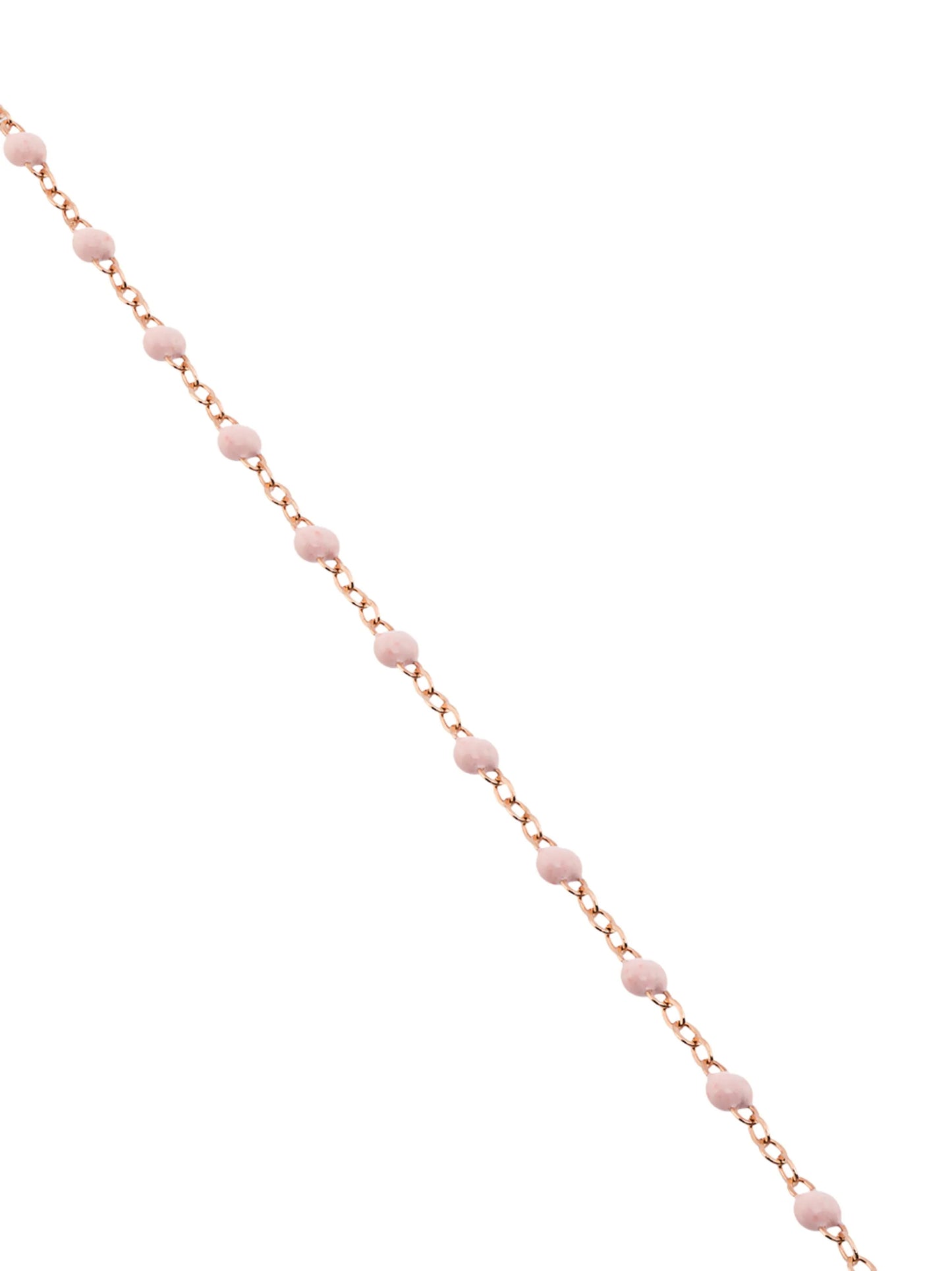 18kt rose gold Classic Gigi baby pink beaded bracelet