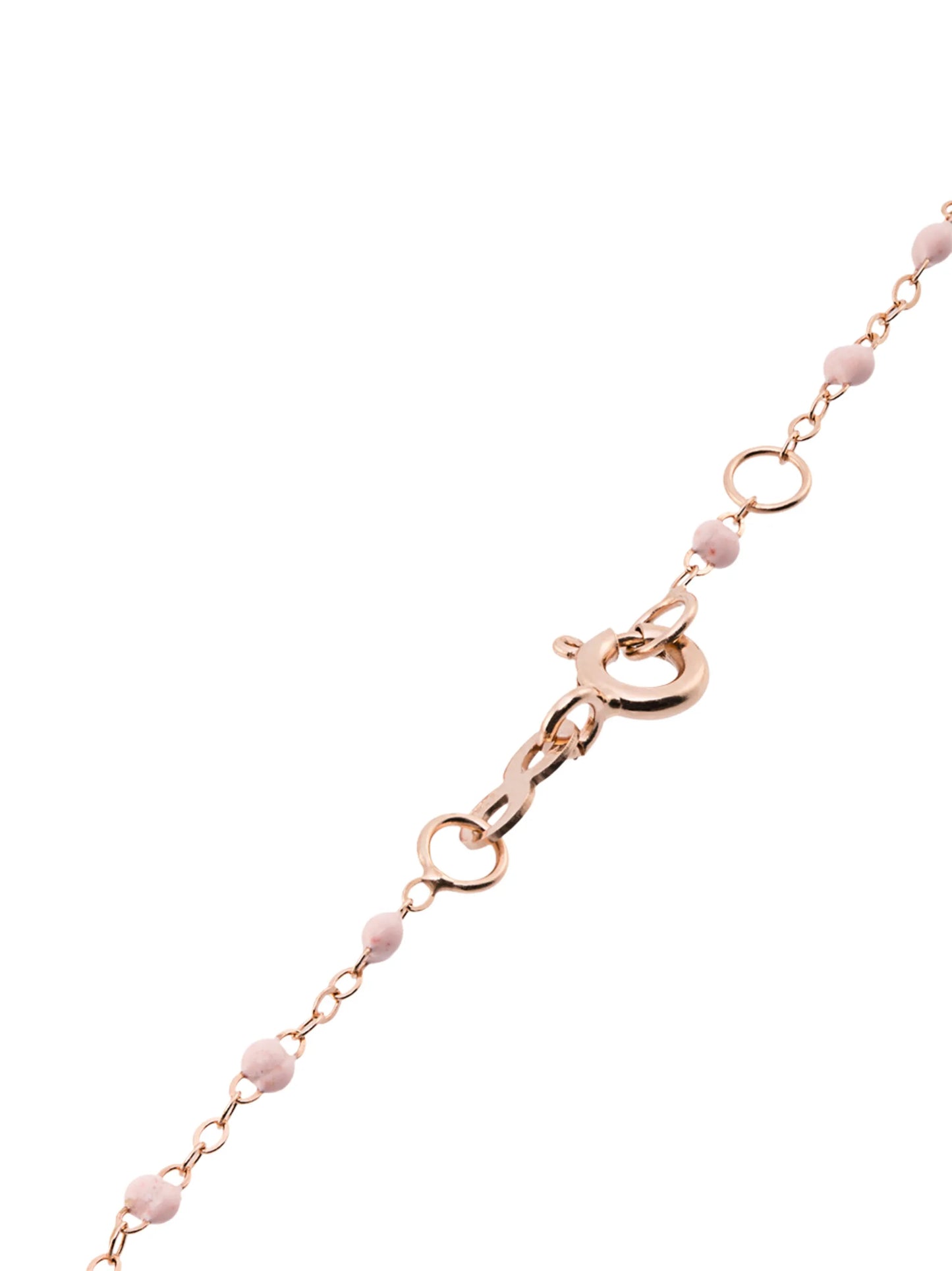 18kt rose gold Classic Gigi baby pink beaded bracelet