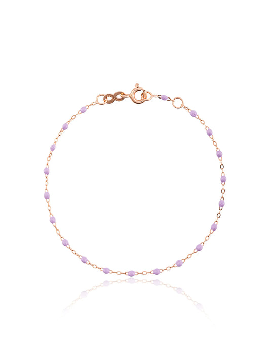 18kt rose gold Classic Gigi lilac beaded bracelet