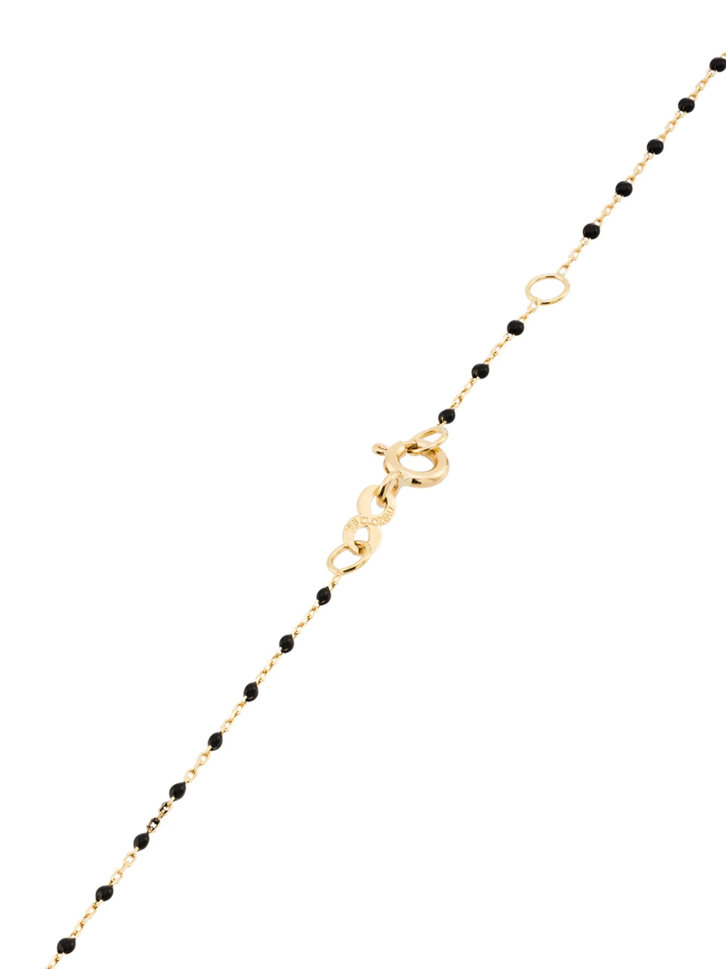18kt yellow gold beaded diamond necklace