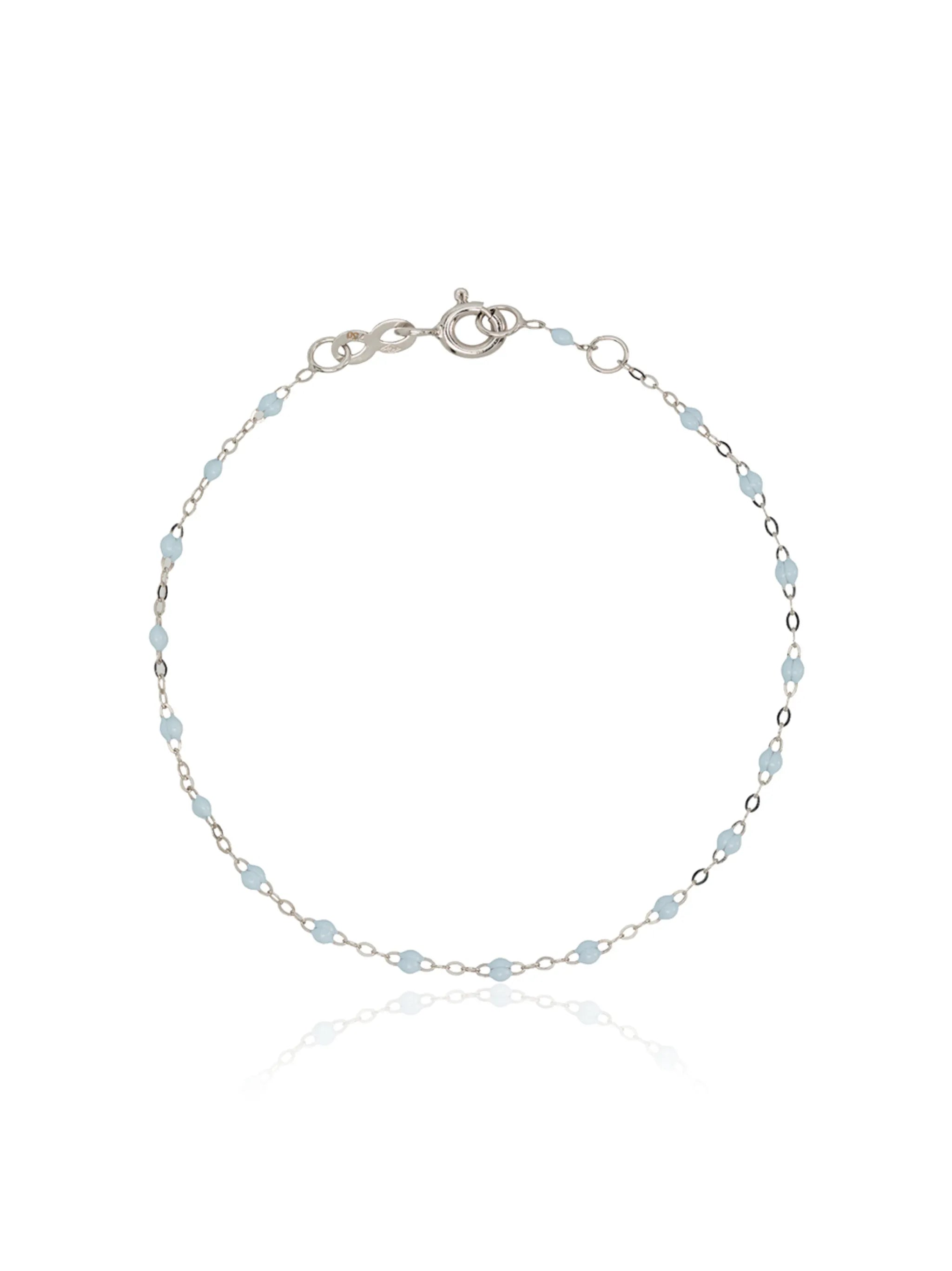 18kt white gold Classic Gigi baby blue bracelet