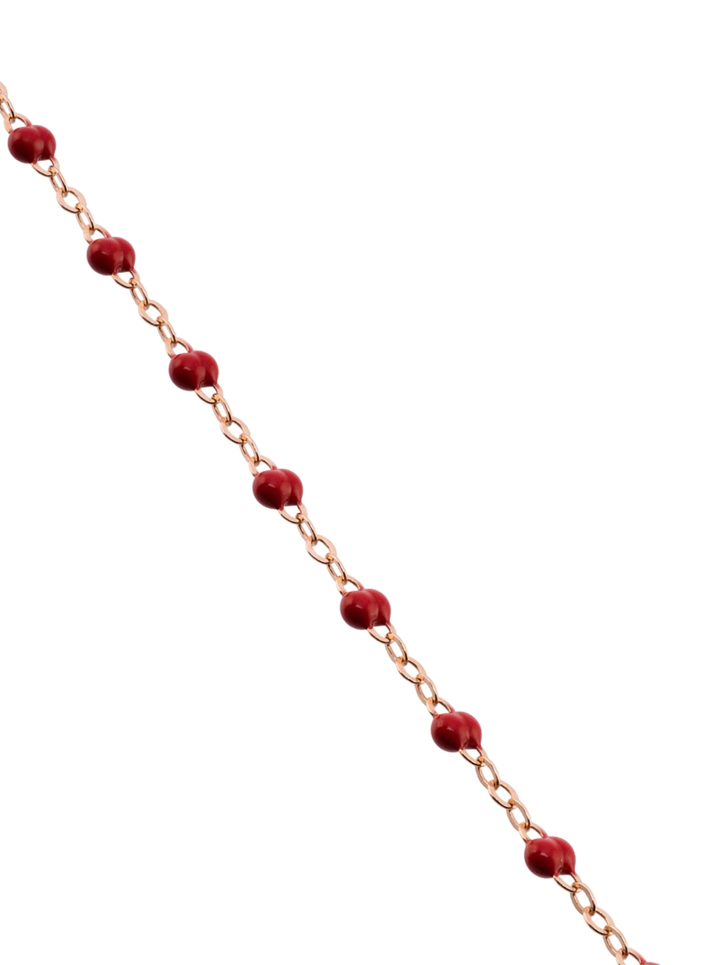 18kt rose gold Classic Gigi red beaded bracelet