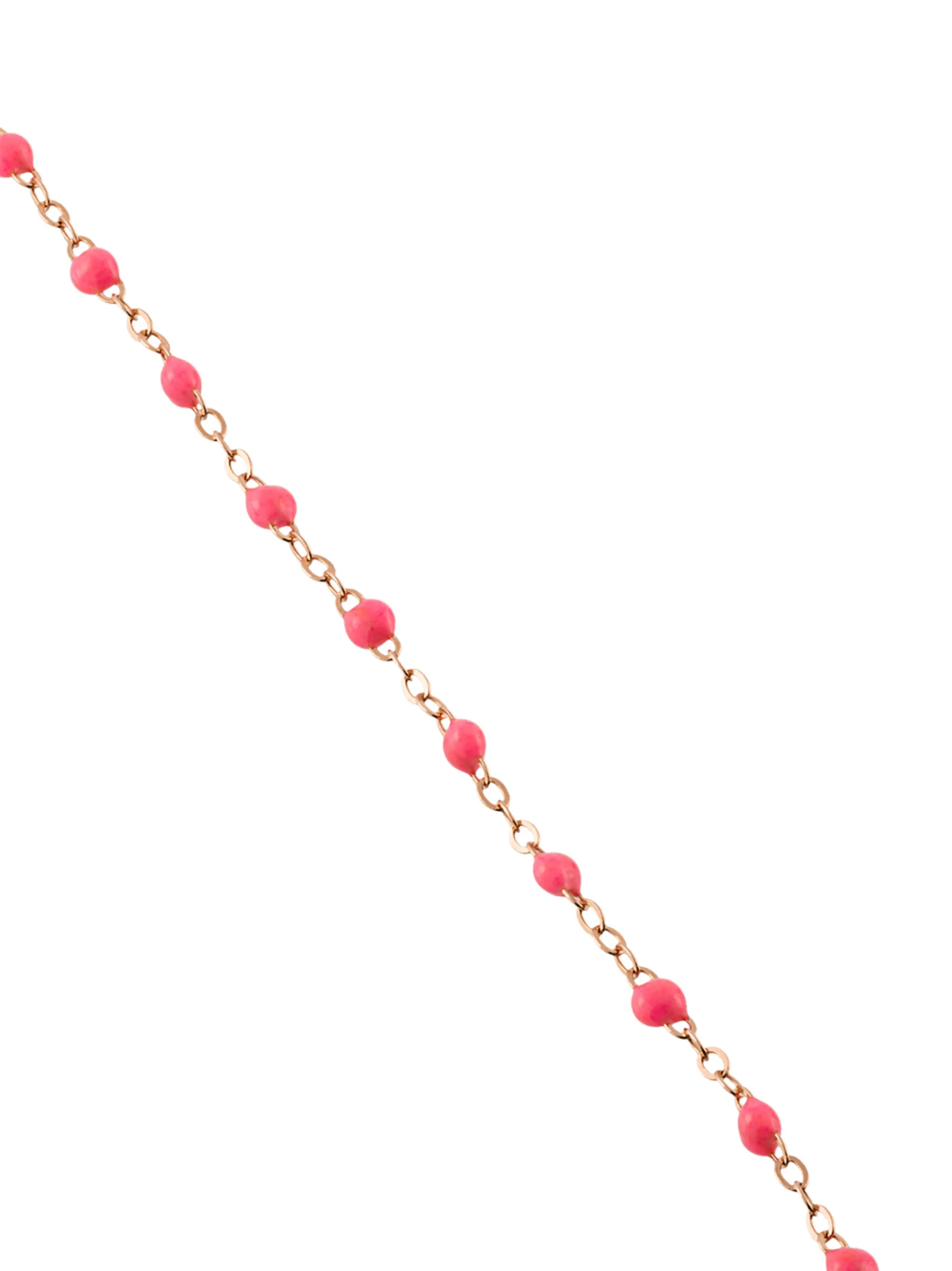 18kt rose gold Classic Gigi Madone baby pink bracelet