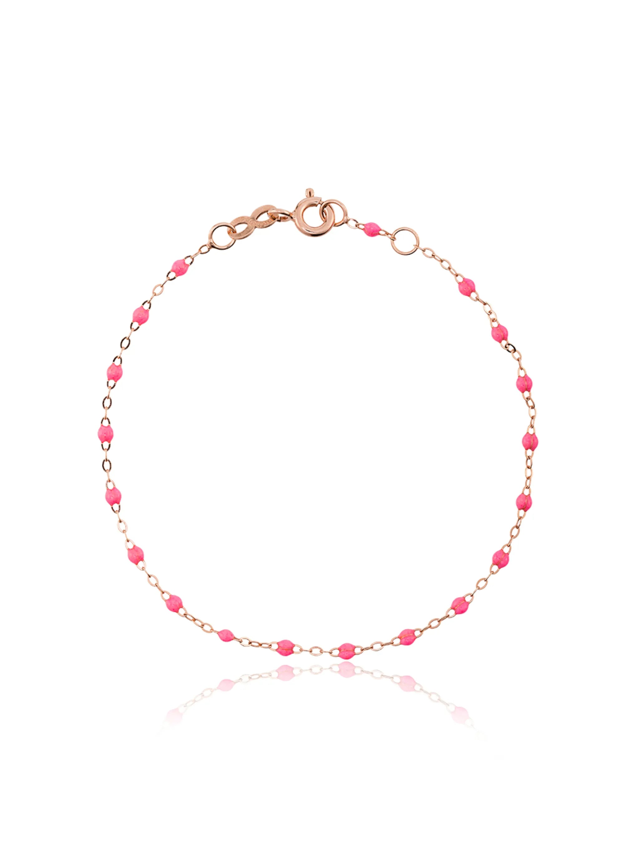 18kt rose gold Classic Gigi Madone baby pink bracelet