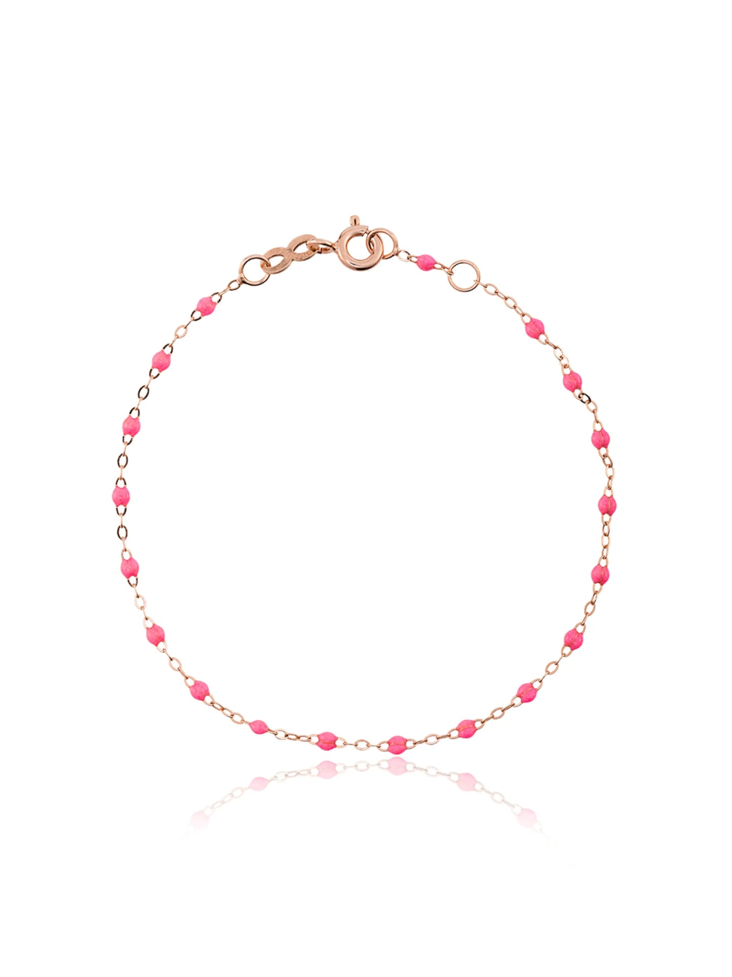 18kt rose gold Classic Gigi Madone baby pink bracelet