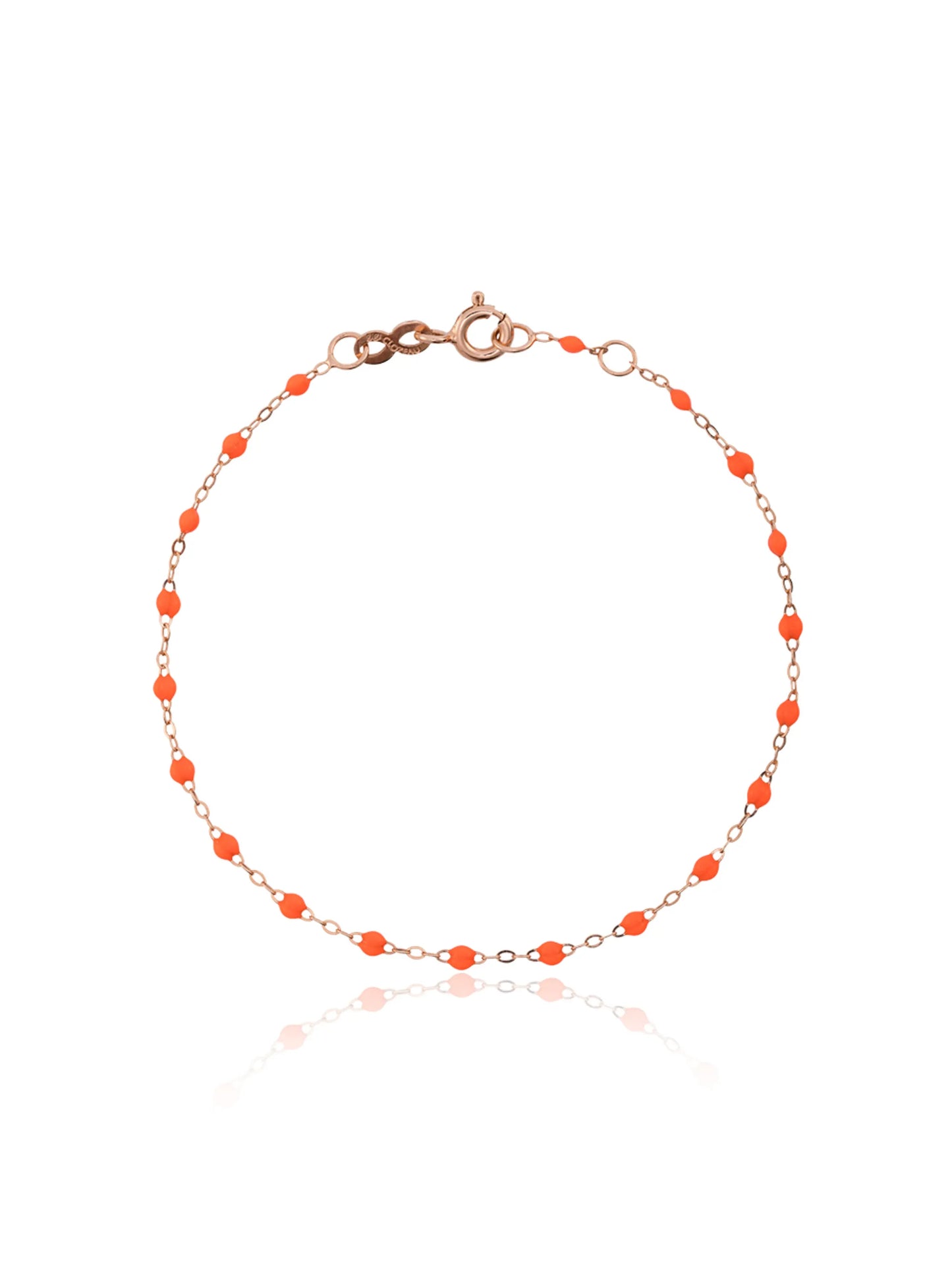 18kt rose gold bead bracelet