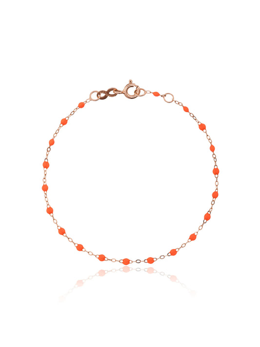 18kt rose gold bead bracelet