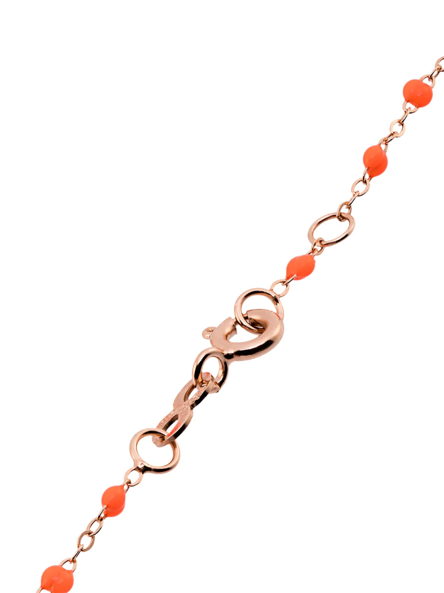 18kt rose gold bead bracelet