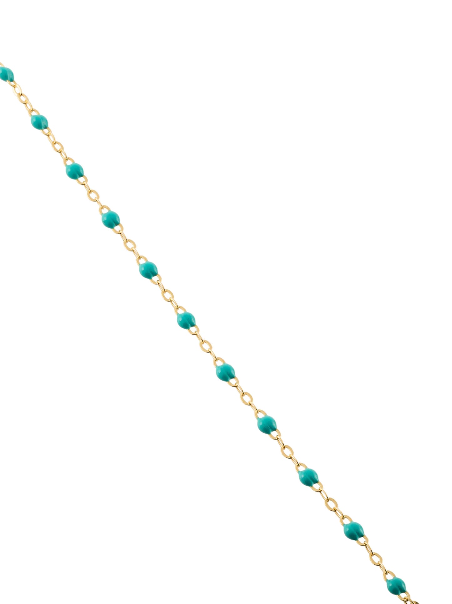 blue 18kt yellow gold beaded necklace