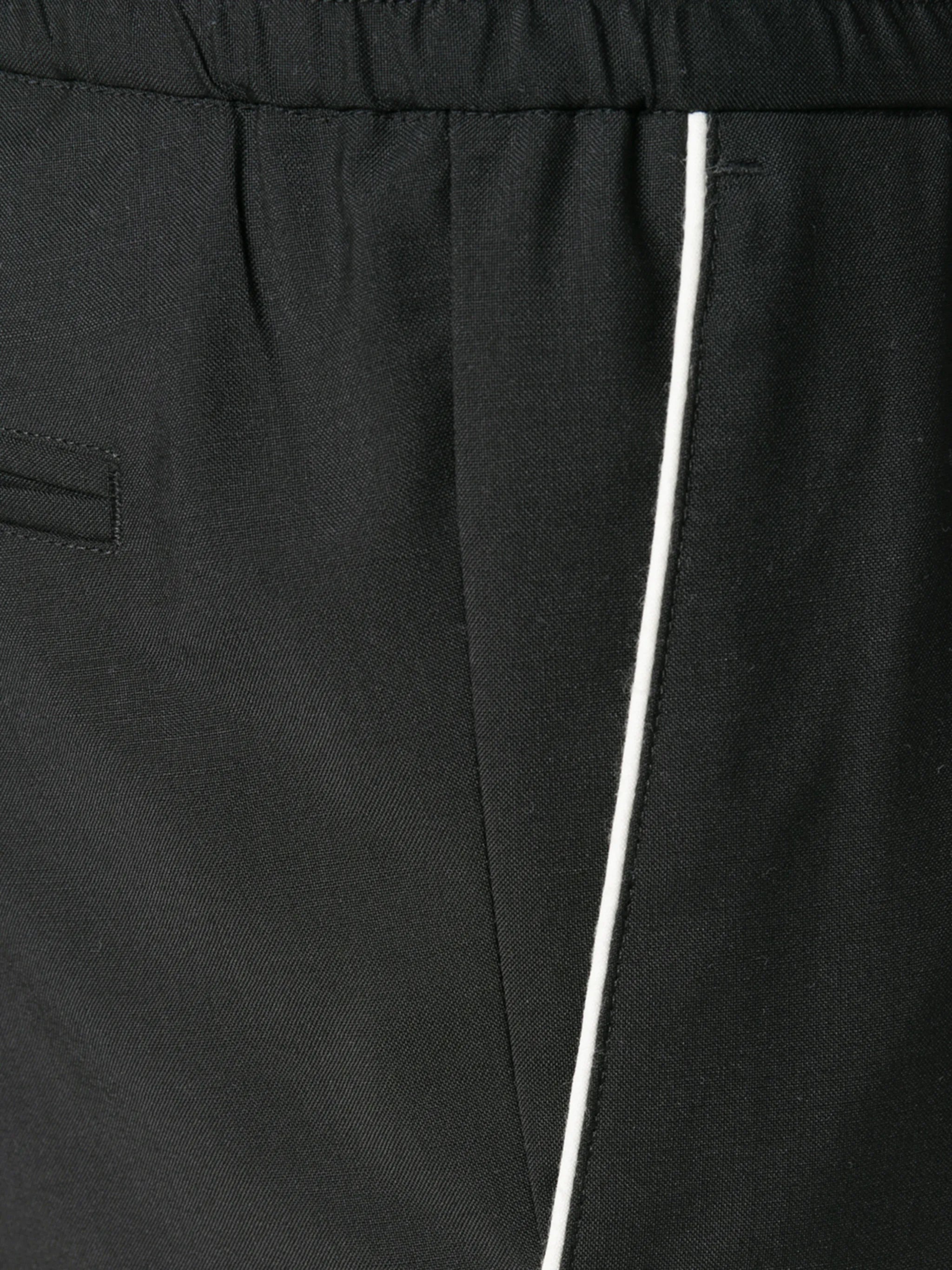 side-stripe drawstring trousers