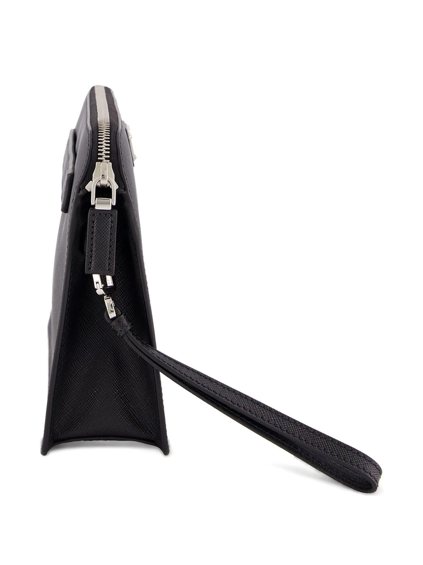 saffiano-leather clutch bag