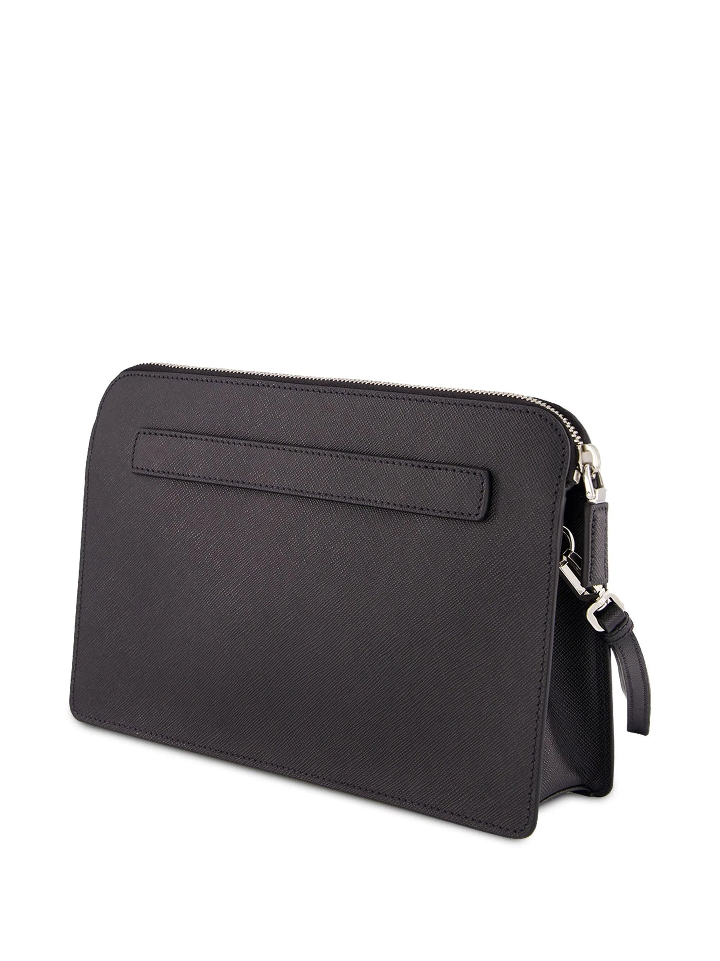 saffiano-leather clutch bag