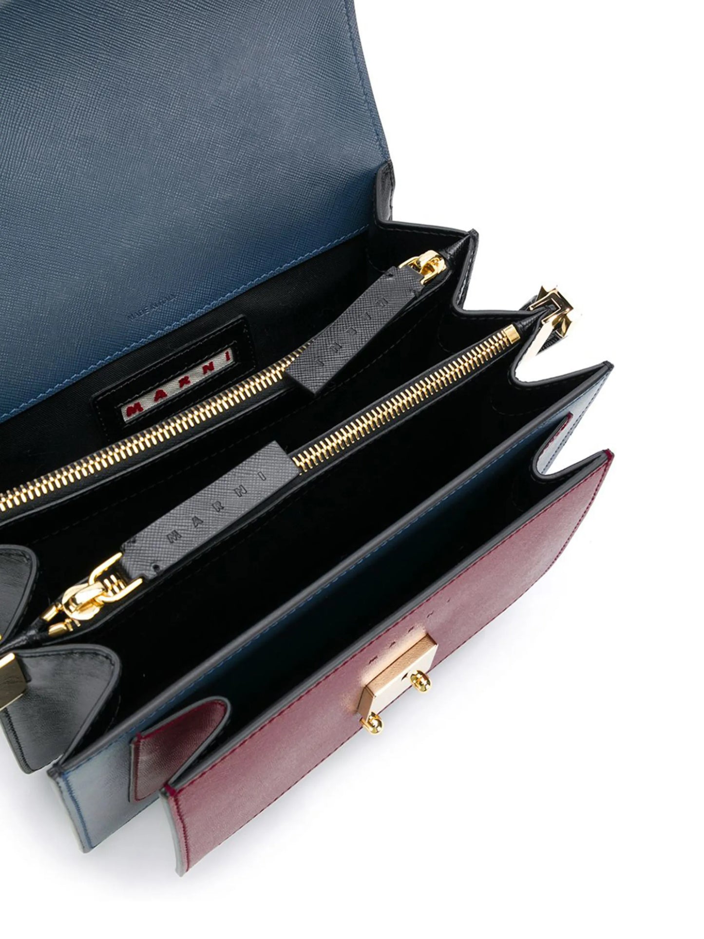 Trunk leather shoulder bag
