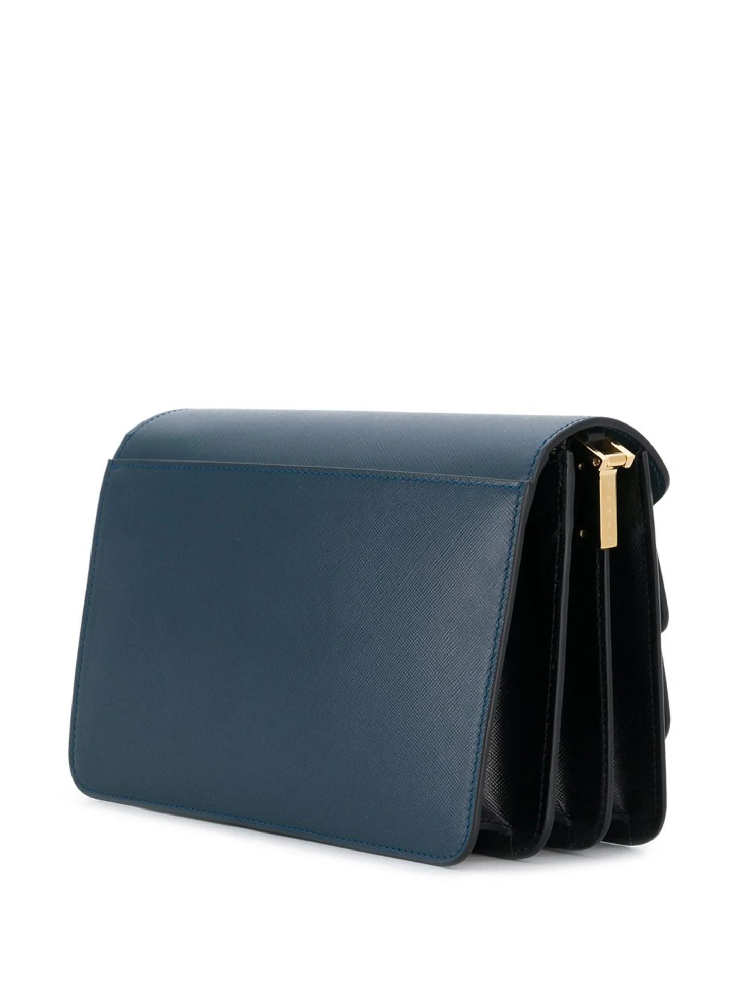 Trunk leather shoulder bag