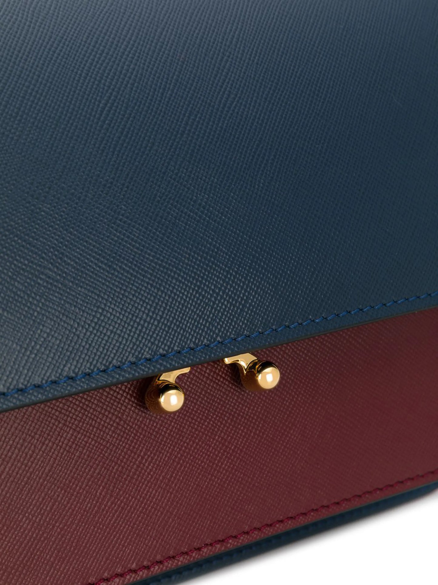 Trunk leather shoulder bag