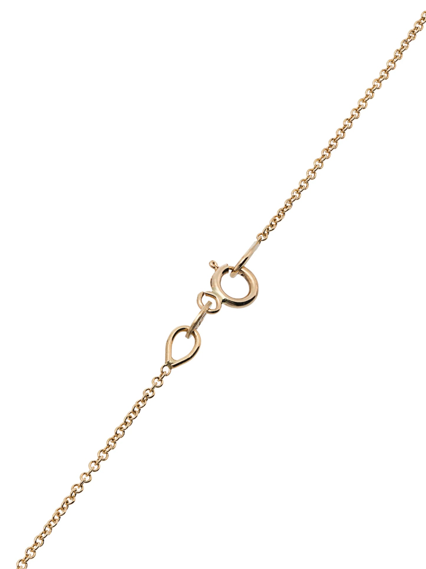 14kt yellow gold floating emerald necklace