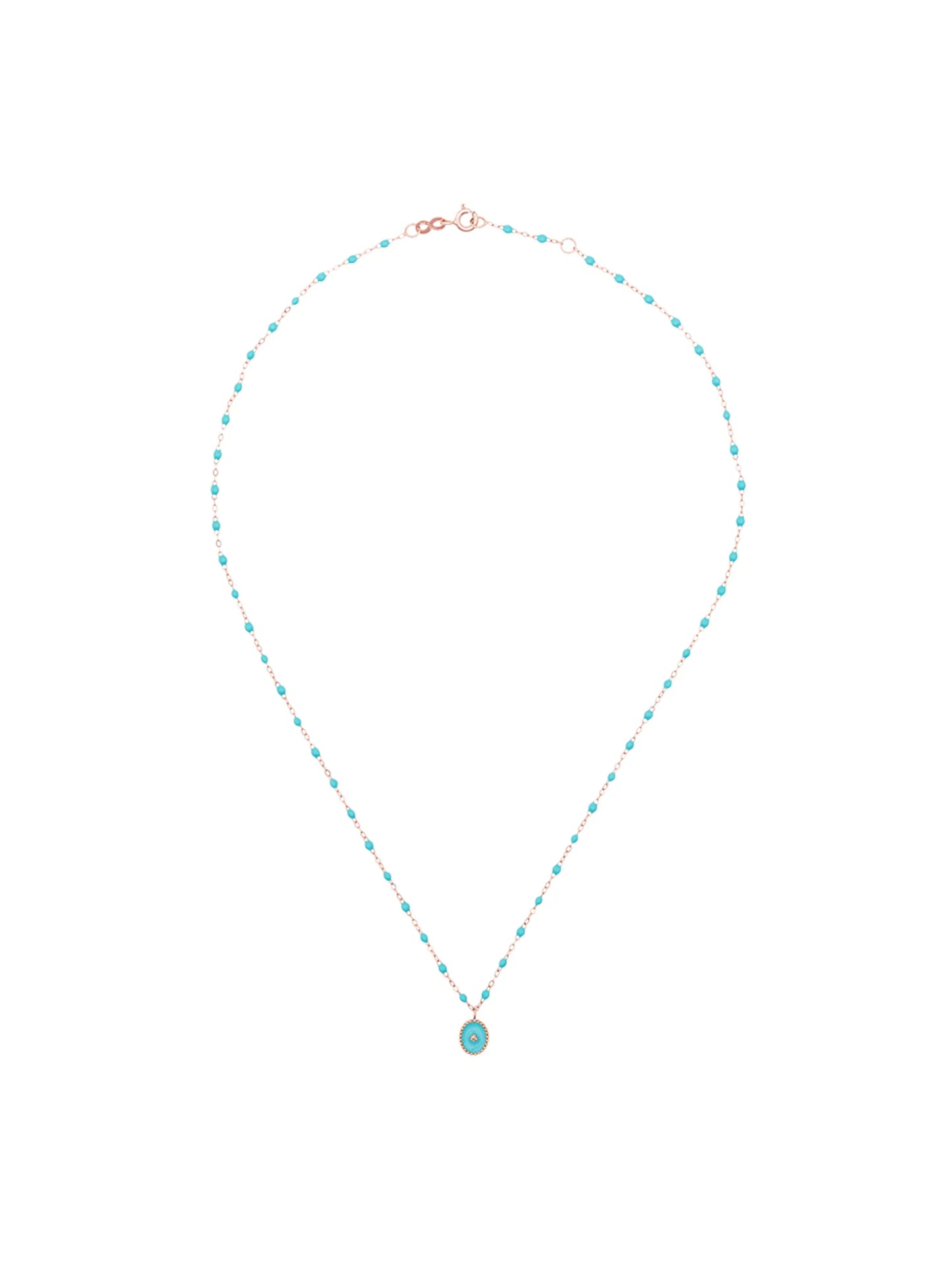18kt rose gold diamond necklace