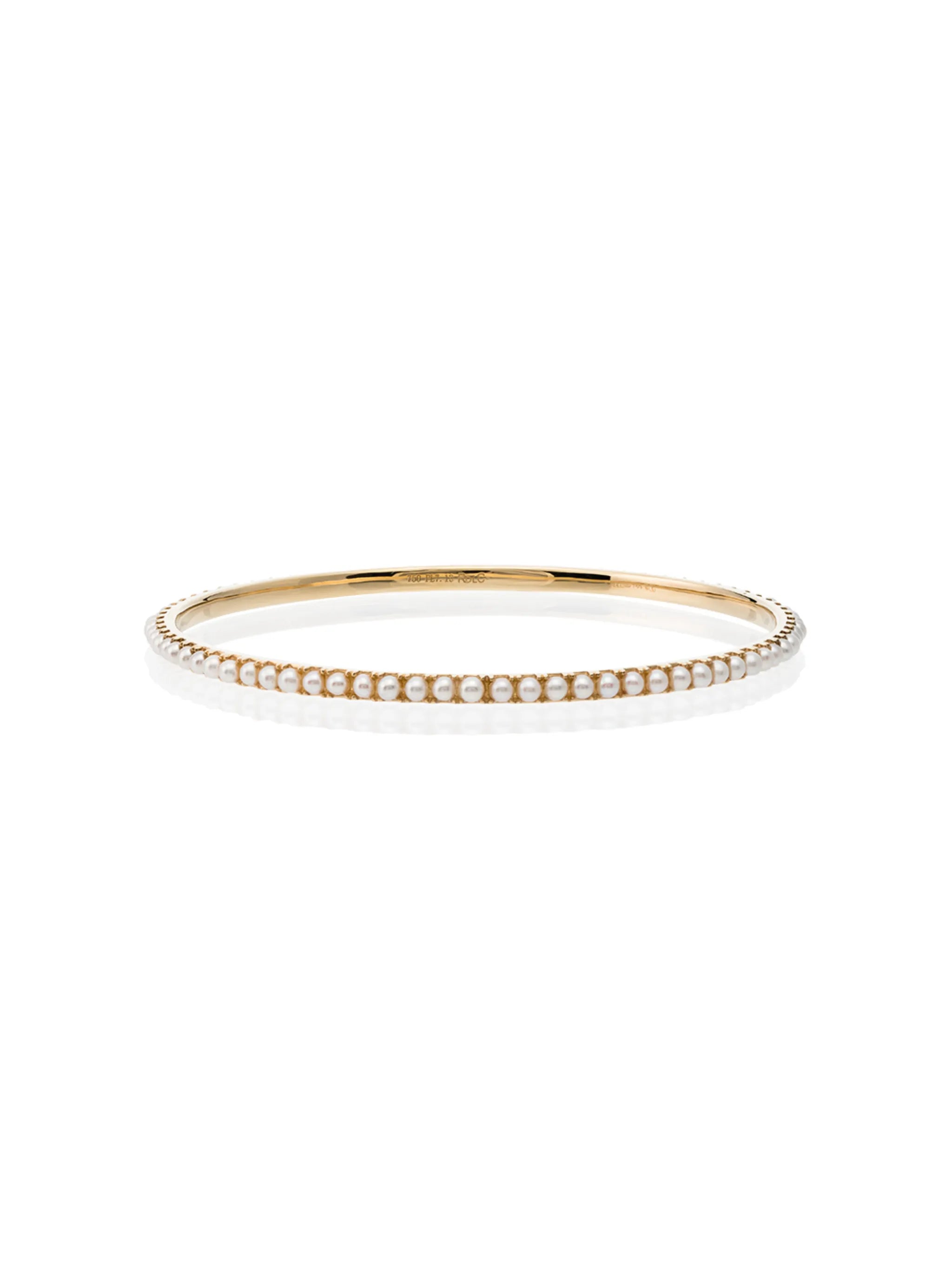 18kt yellow gold pearl bracelet