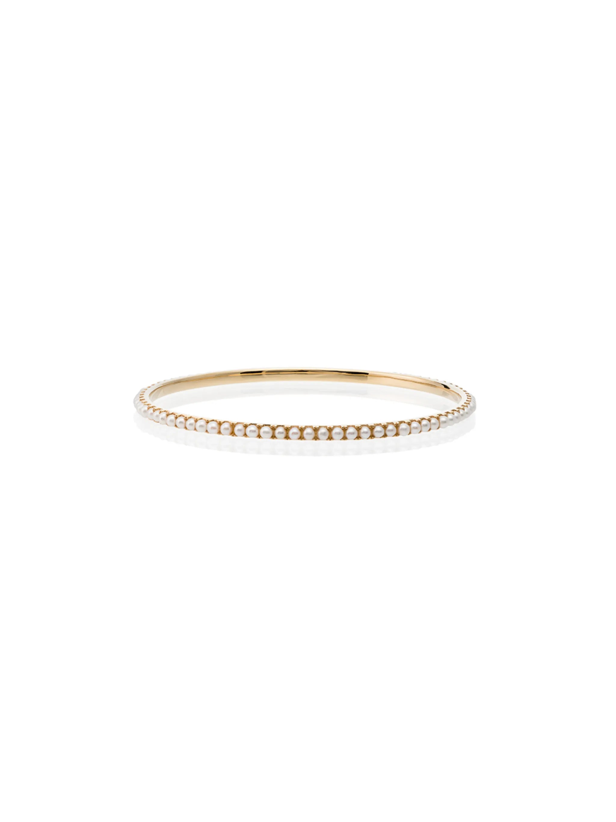 18kt yellow gold pearl bracelet