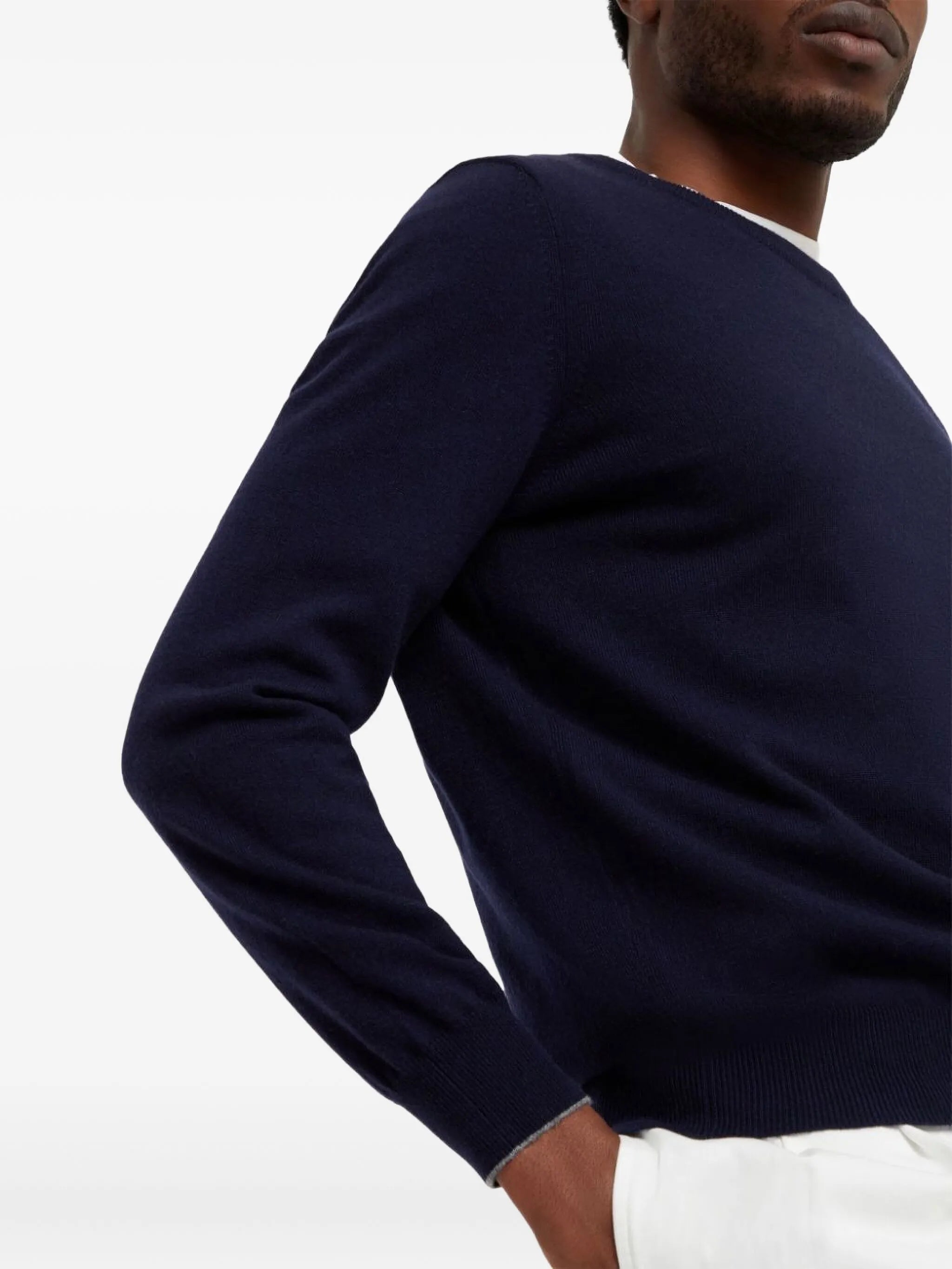 crew-neck cashmere jumper