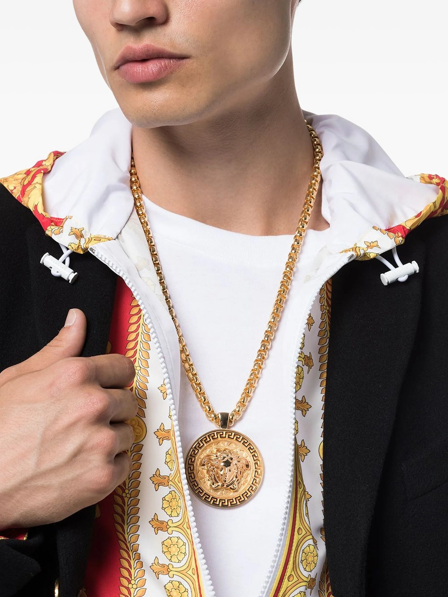 Medusa medallion necklace