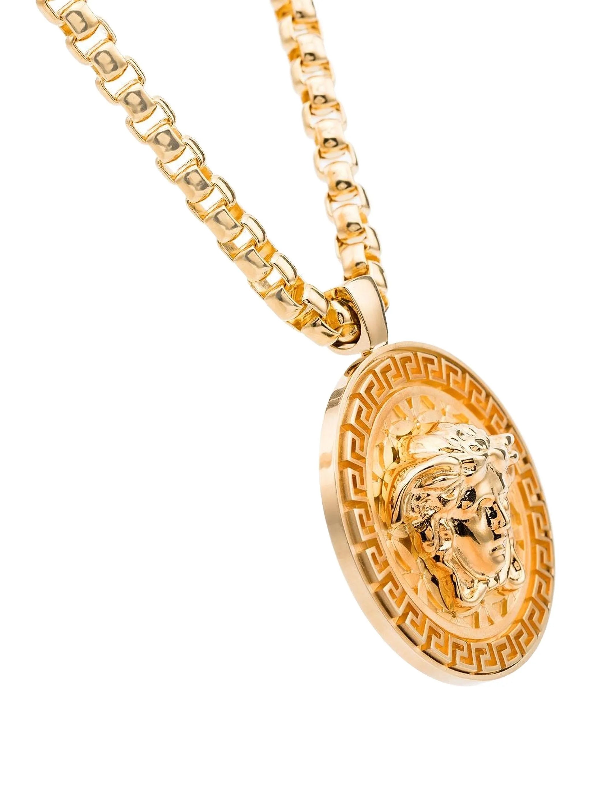 Medusa medallion necklace