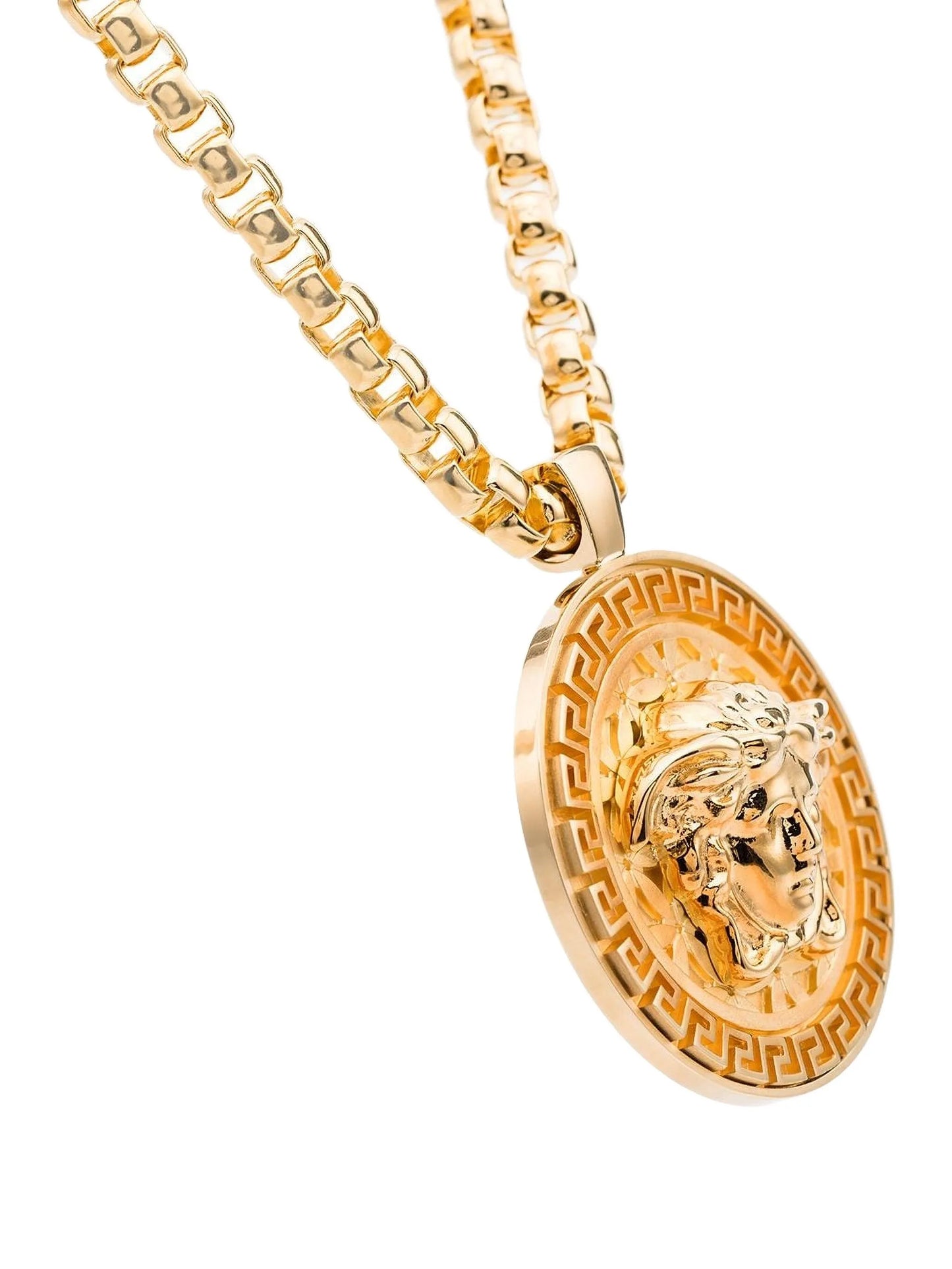 Medusa medallion necklace