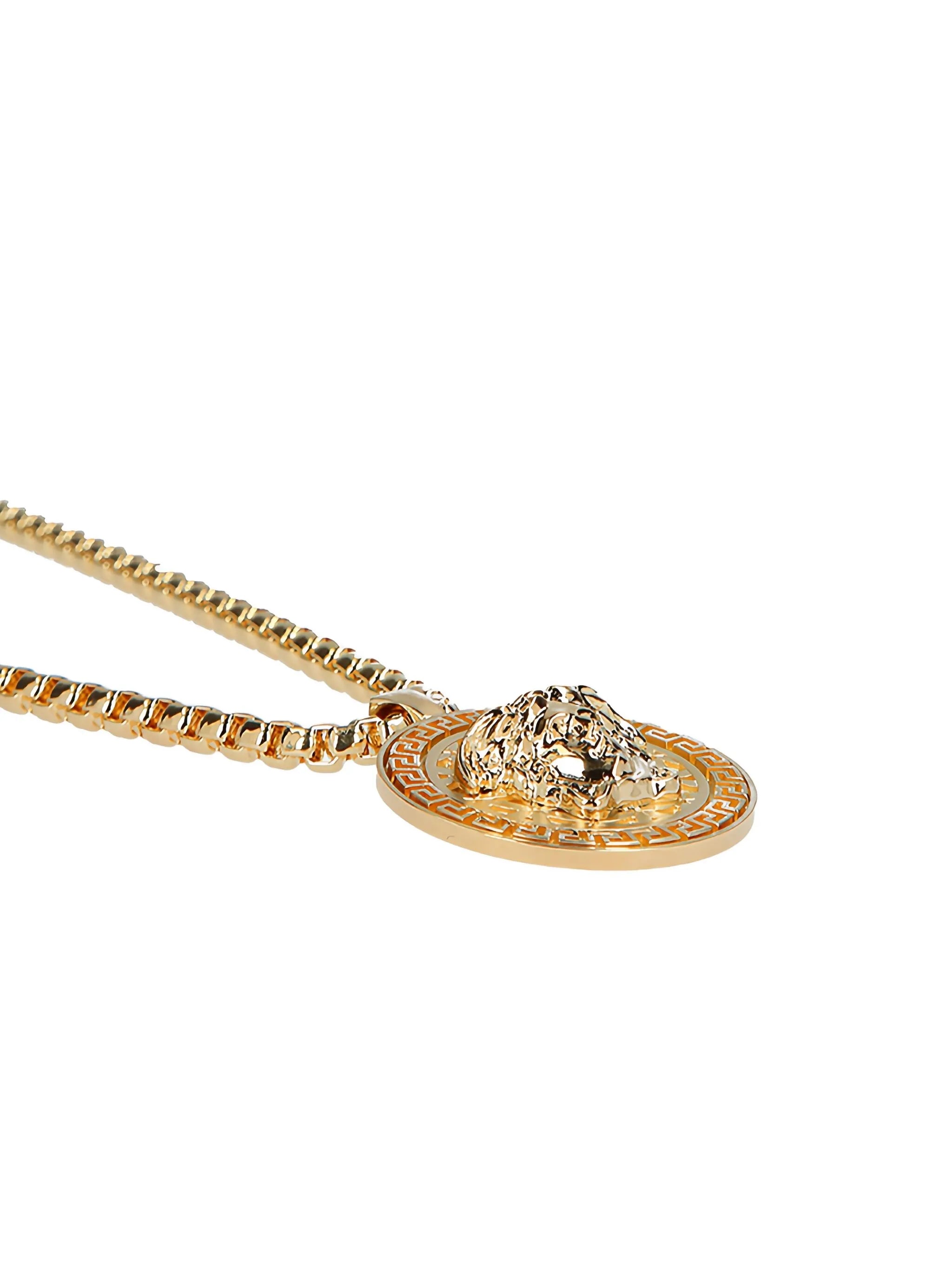 Medusa medallion necklace