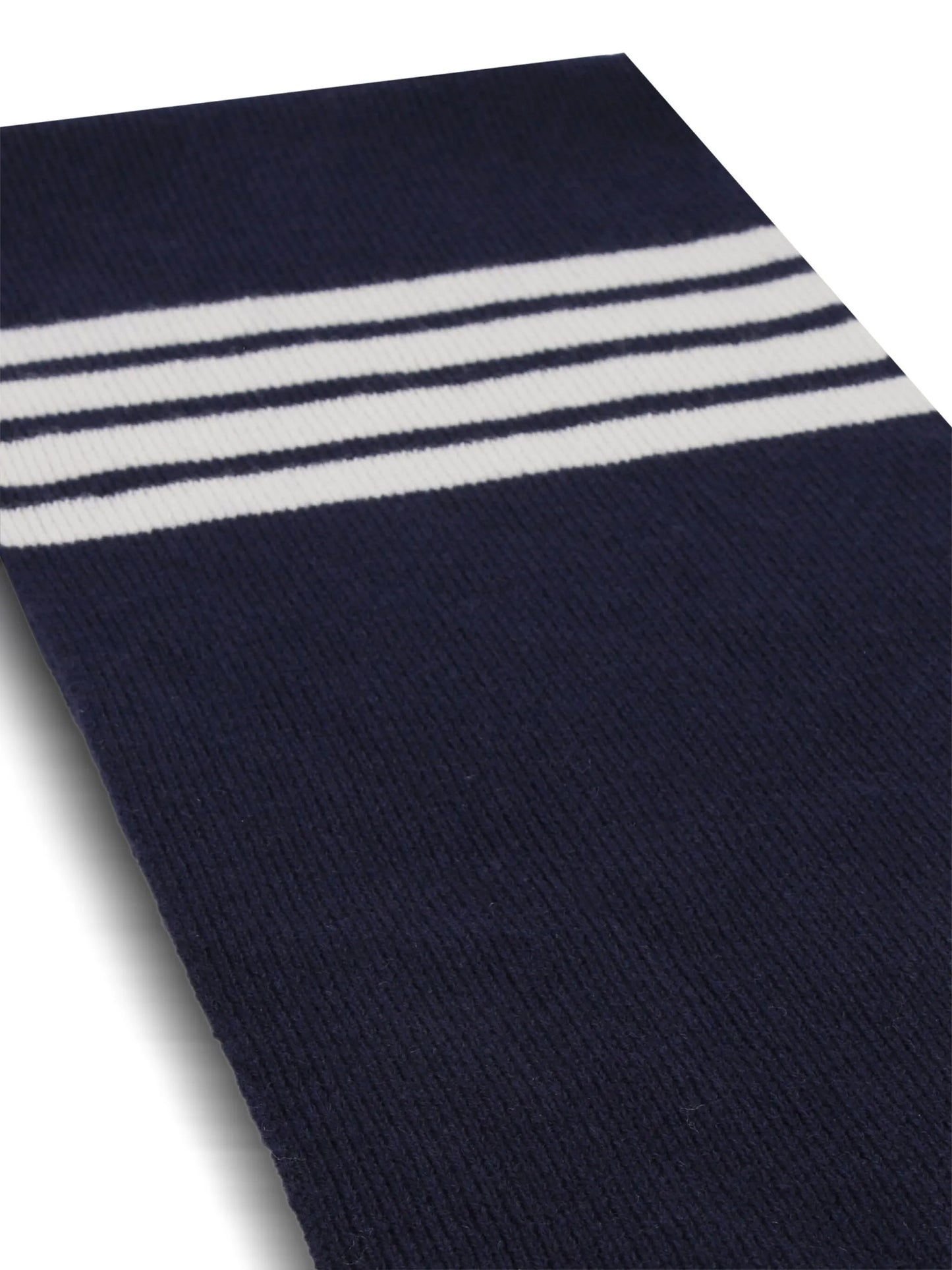 4-Bar stripe rib scarf