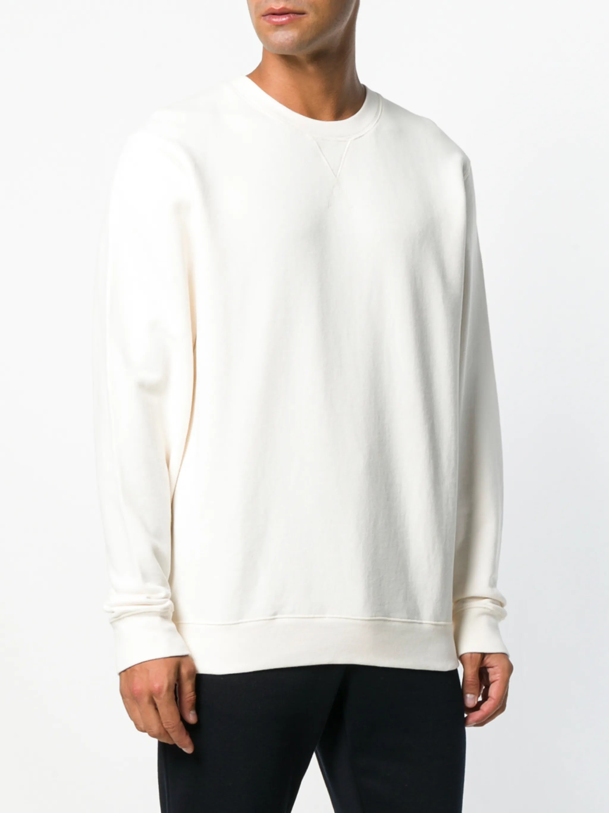 long-sleeve crewneck sweatshirt