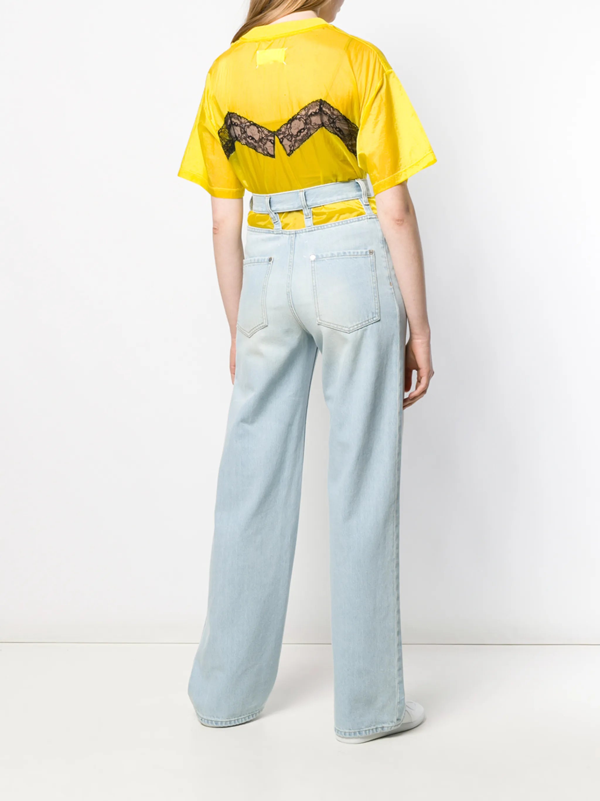 Décortiqué wide-leg jeans