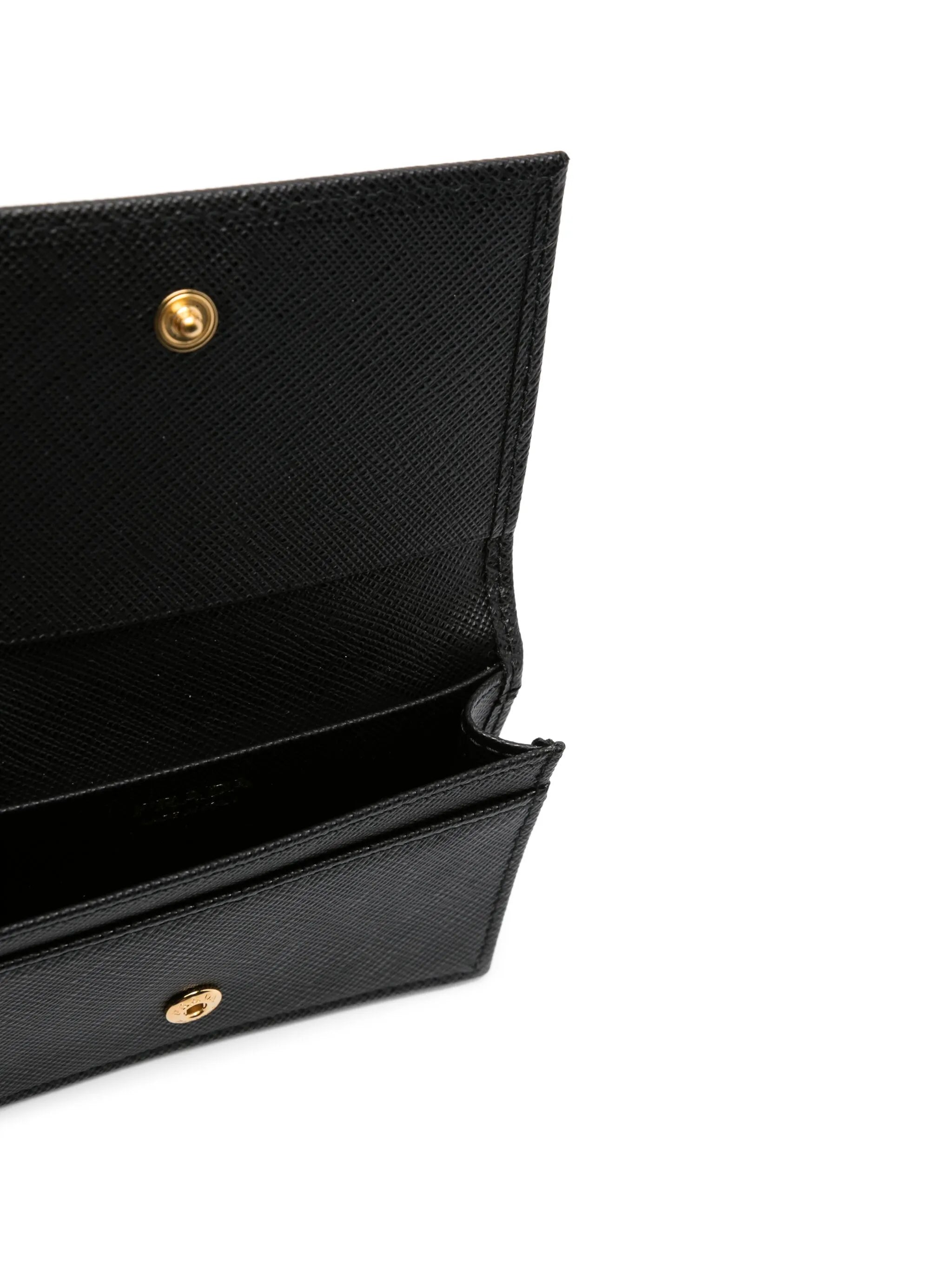 logo-plaque foldover cardholder