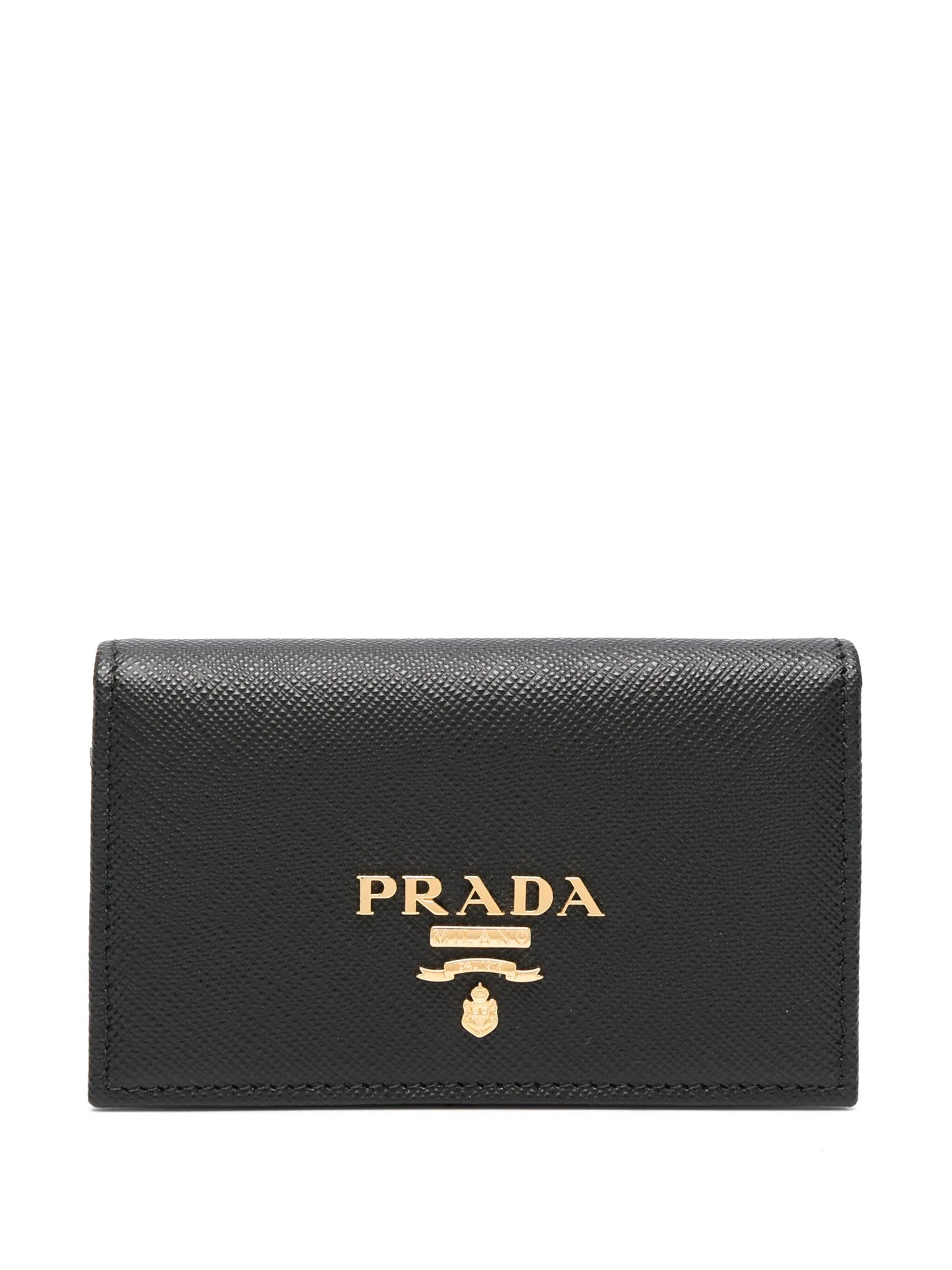 logo-plaque foldover cardholder