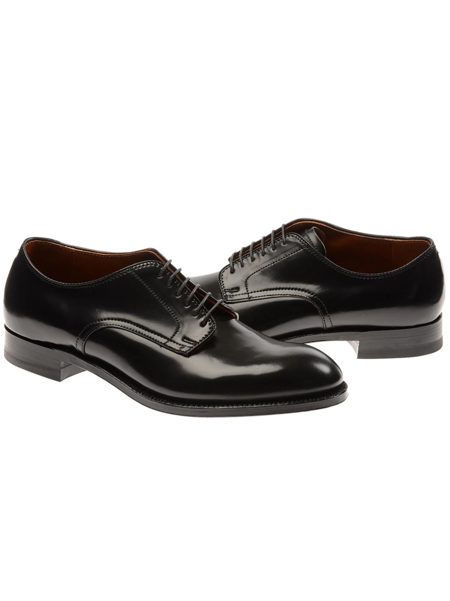 black cordovan leather oxford shoes