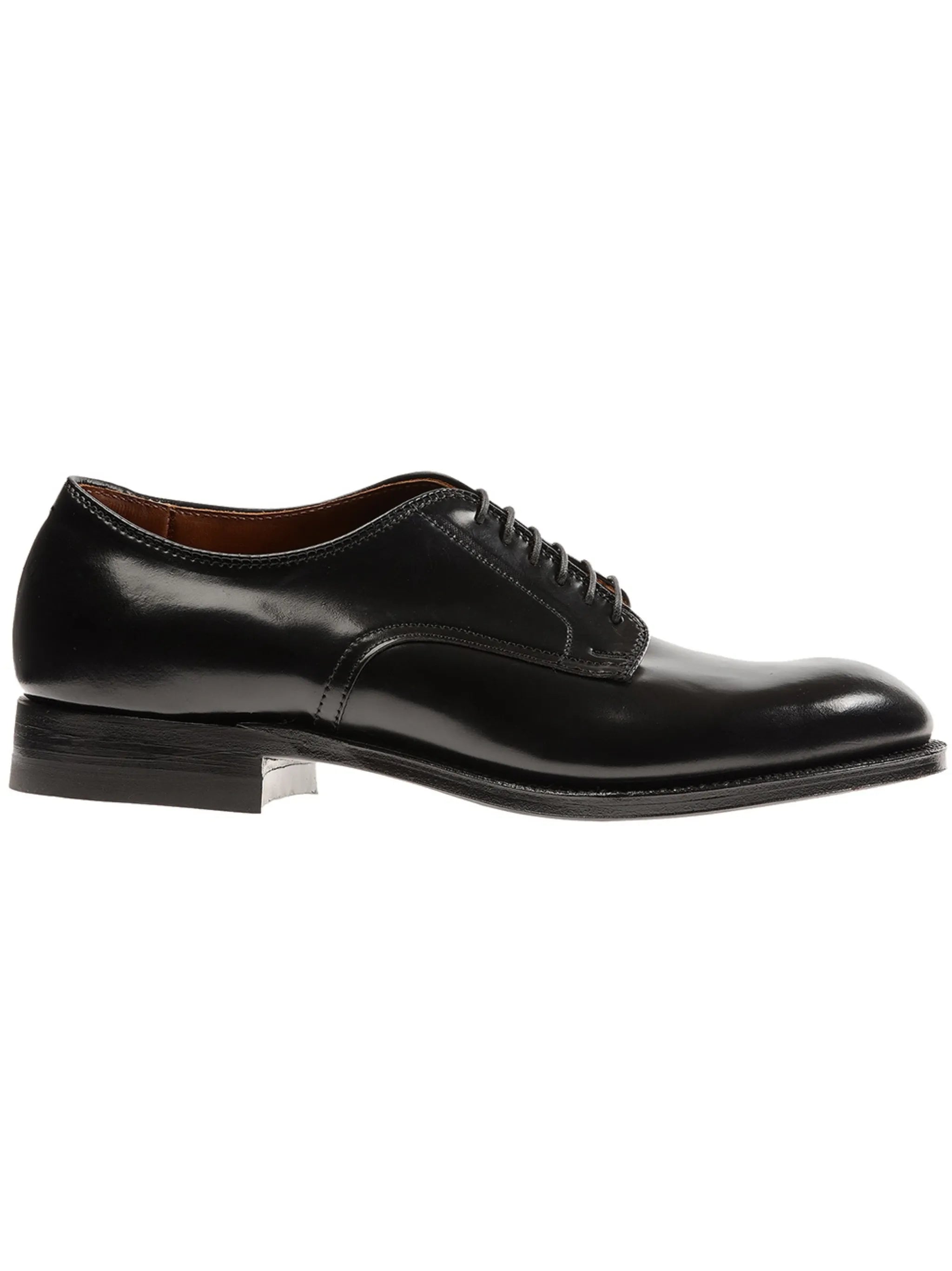 black cordovan leather oxford shoes