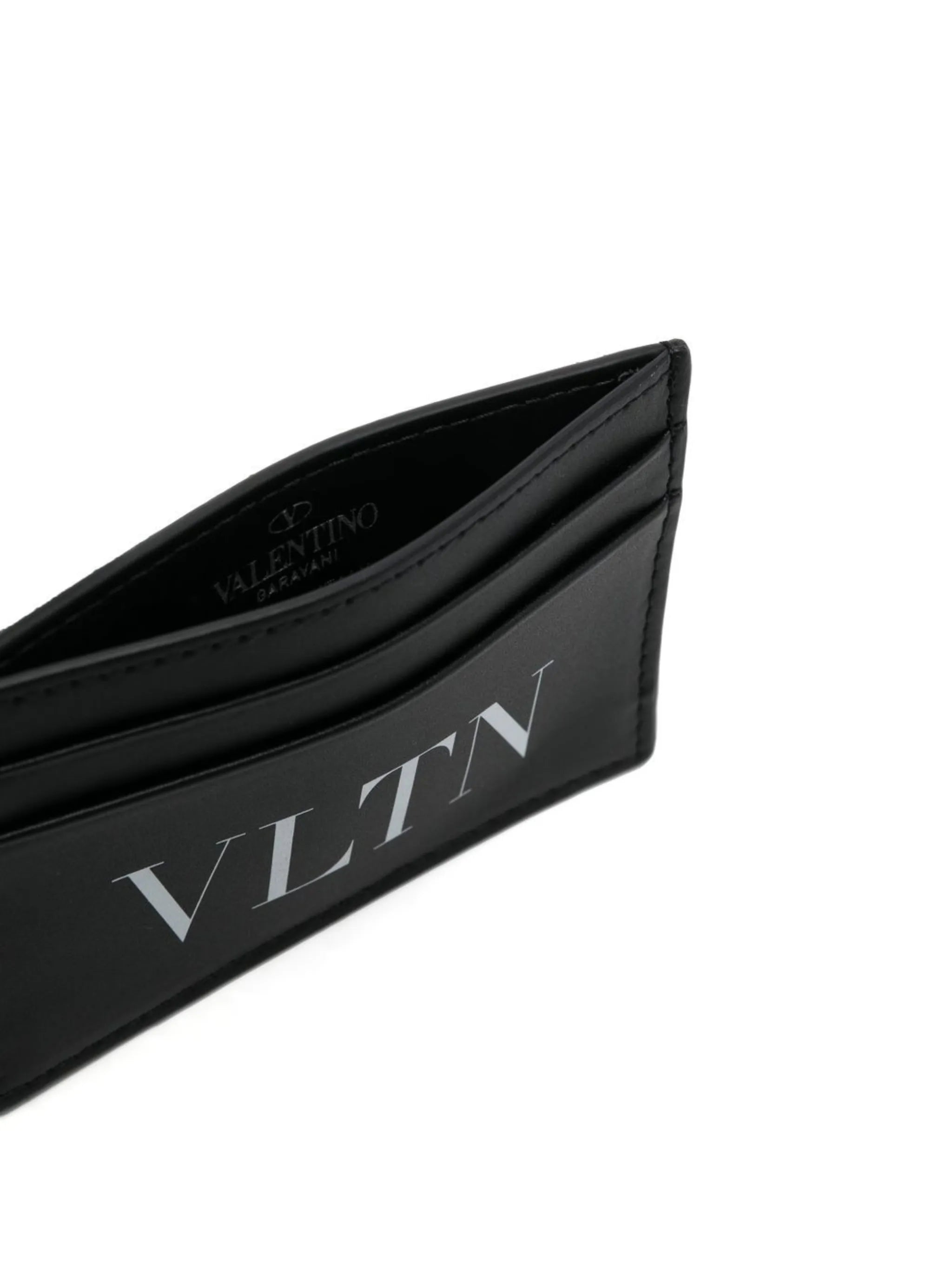 VLTN logo-print cardholder