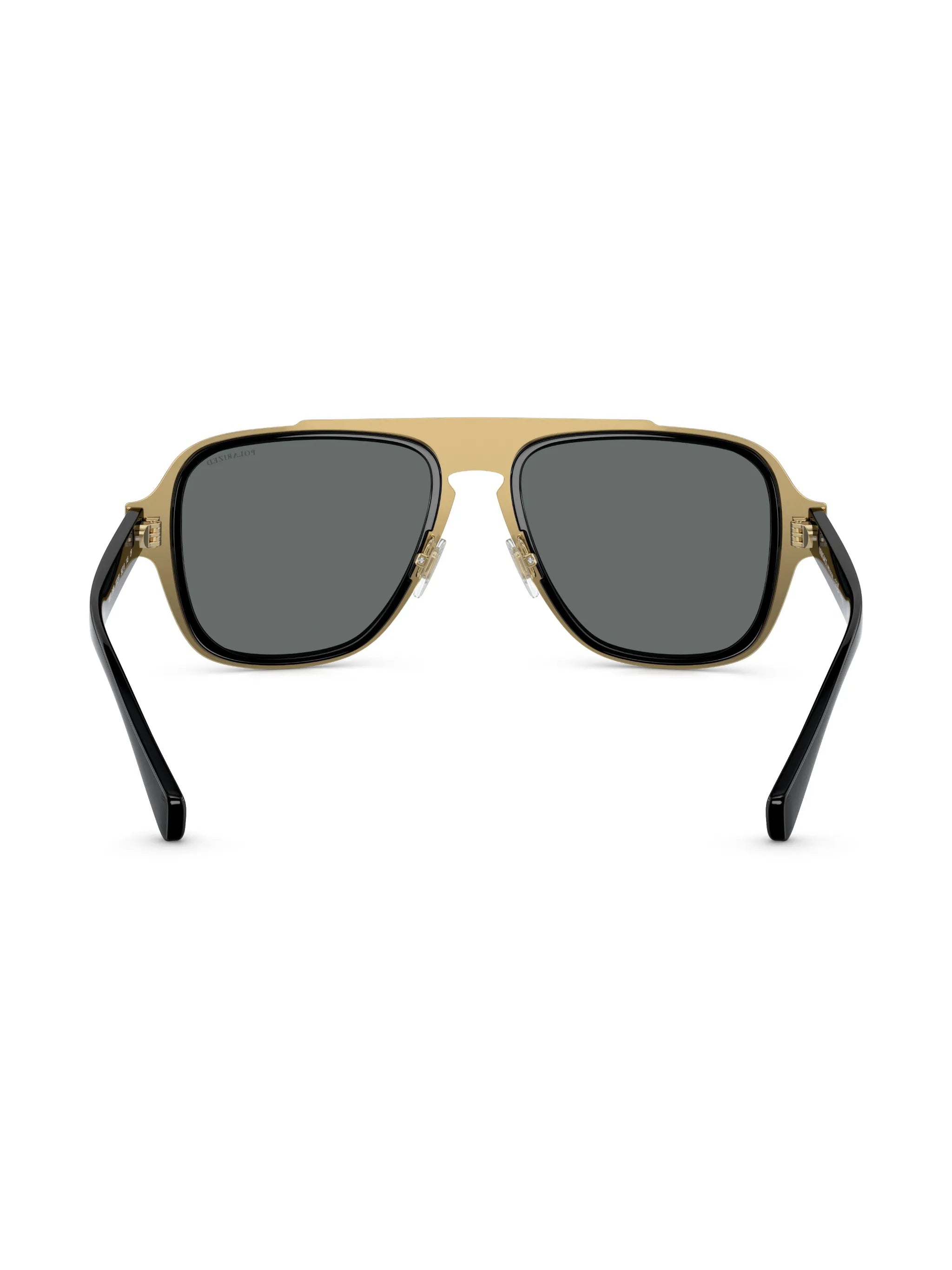 aviator-frame sunglasses