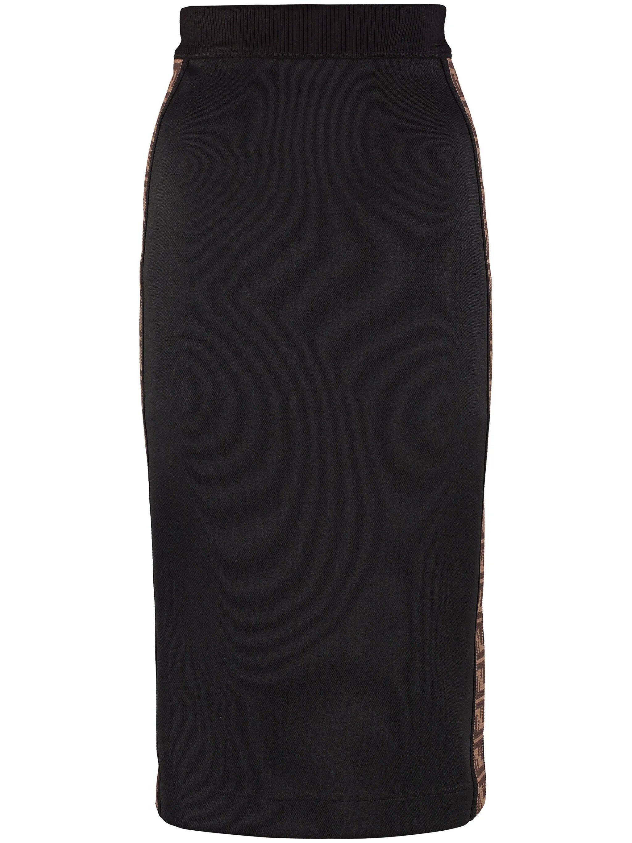 FF-stripe midi skirt