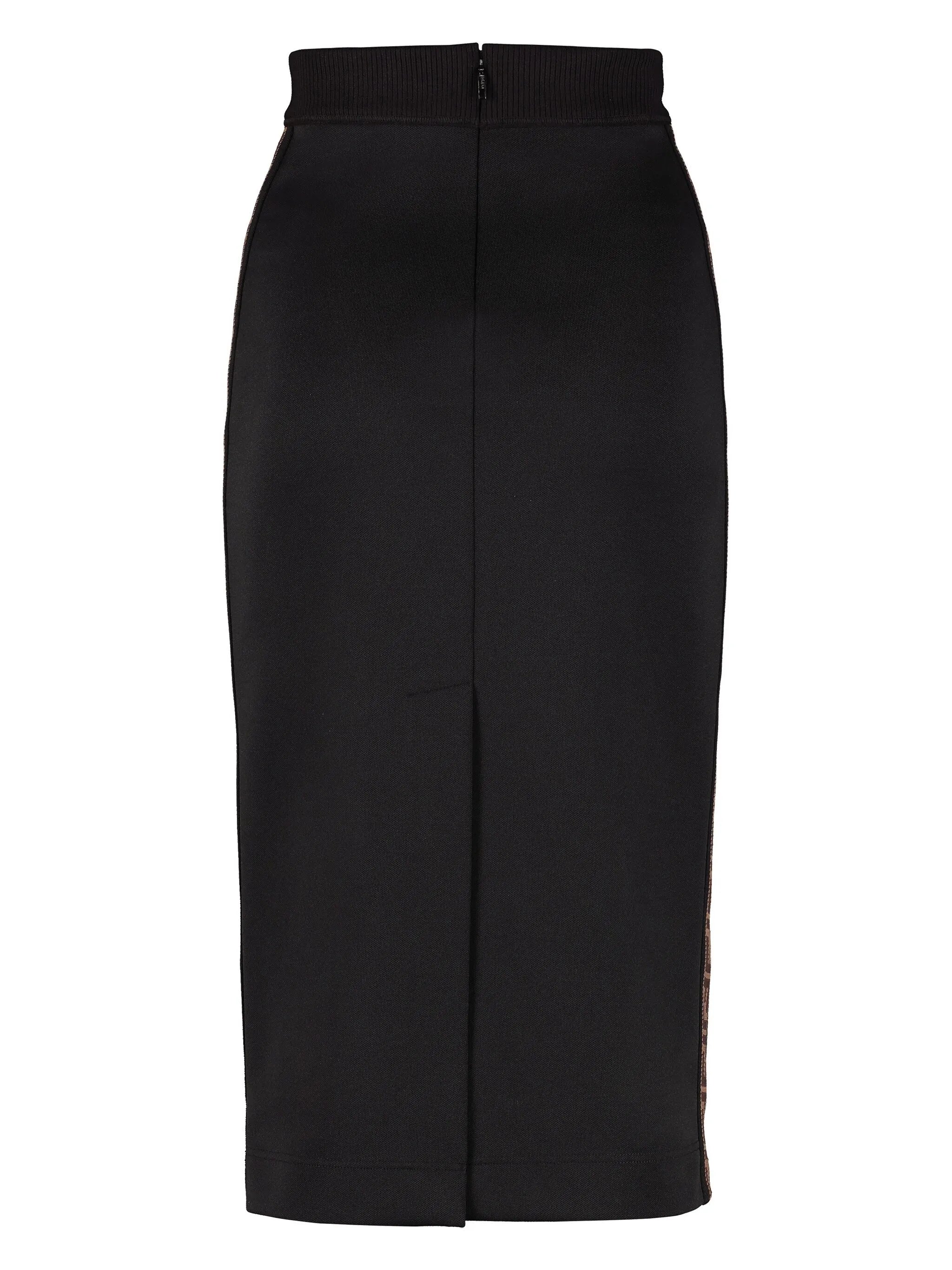 FF-stripe midi skirt