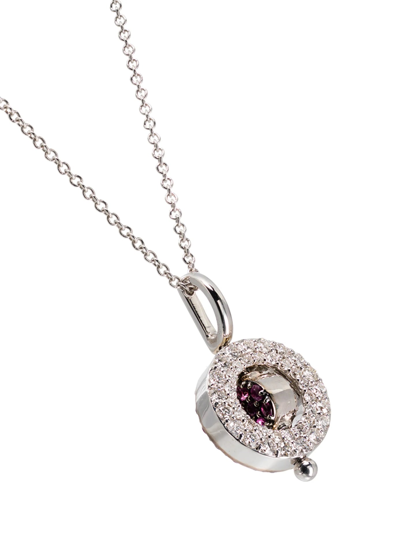 mini circular pendant necklace